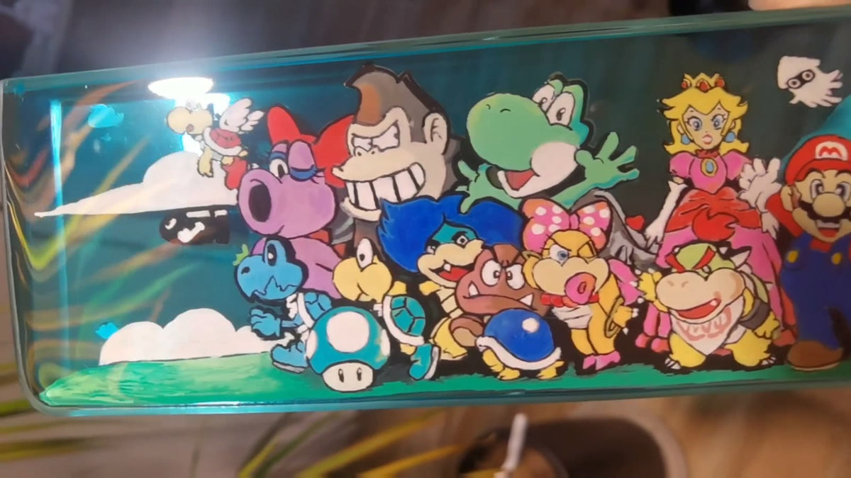 Mario Family Resin Keyboard Wrist Rest