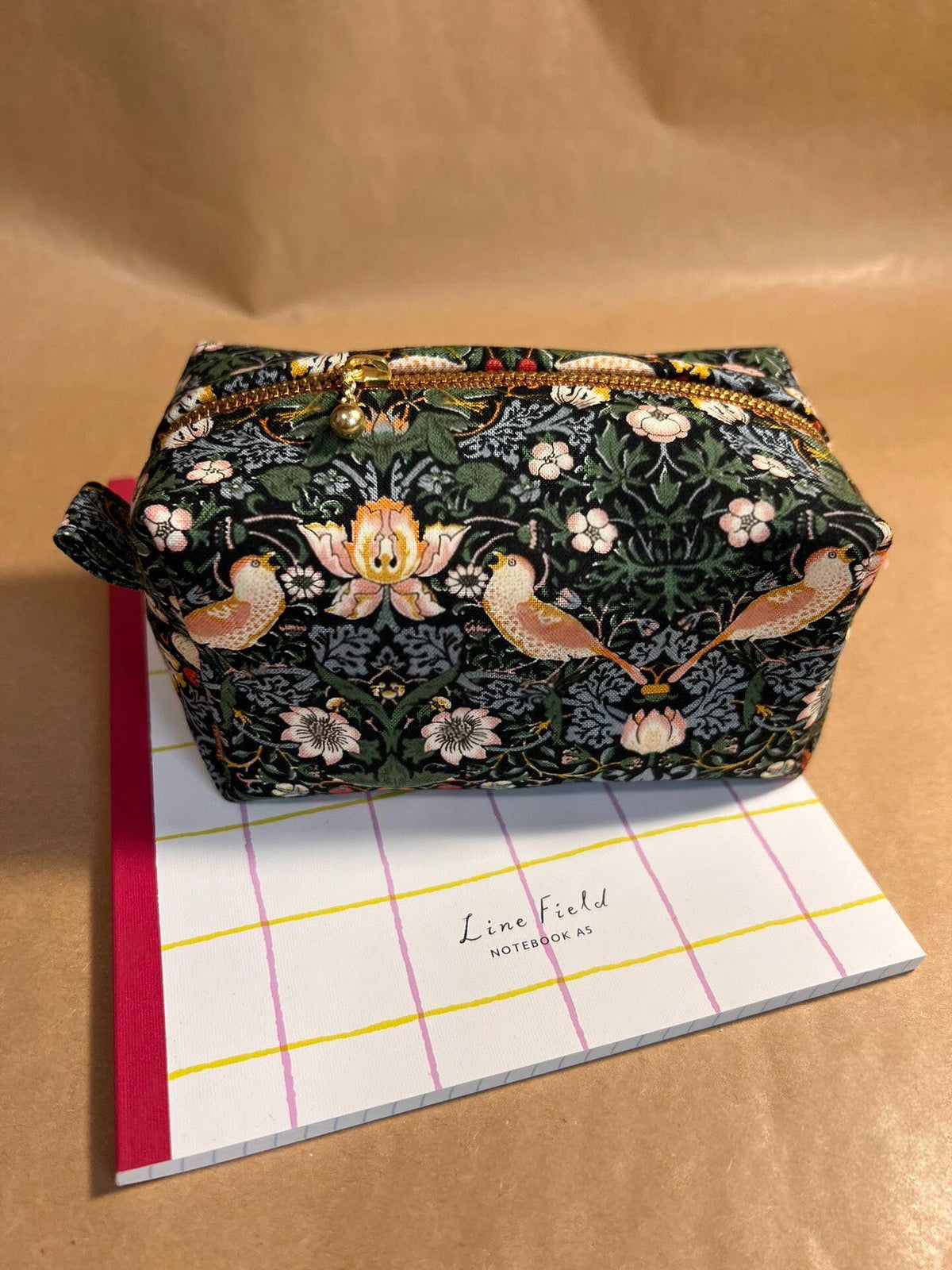 Strawberry Thief Pattern Fabric Pouch