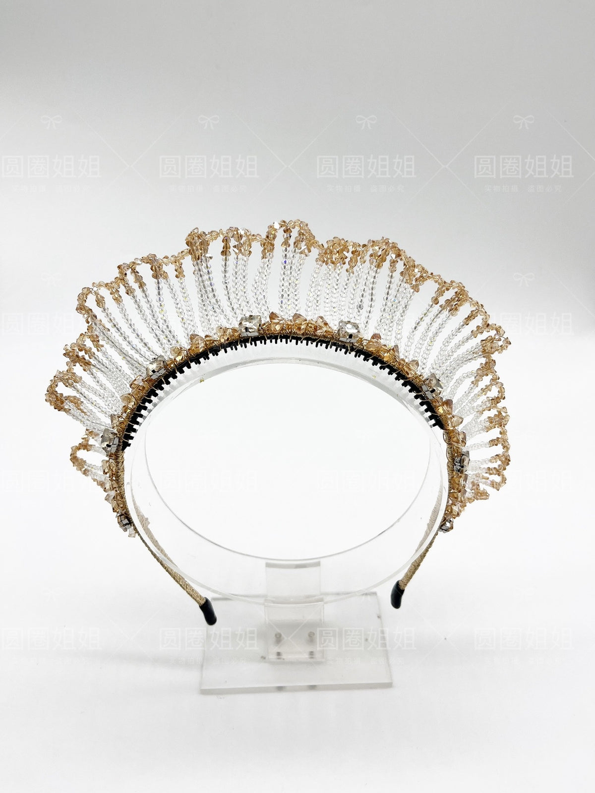 Crystal Crown Headband Three Color Set
