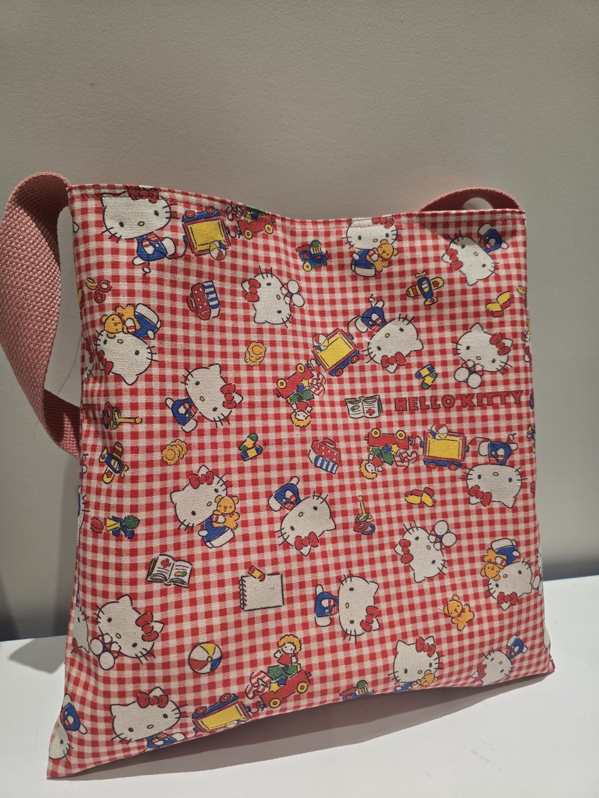 Hello Kitty Gingham Tote Bag