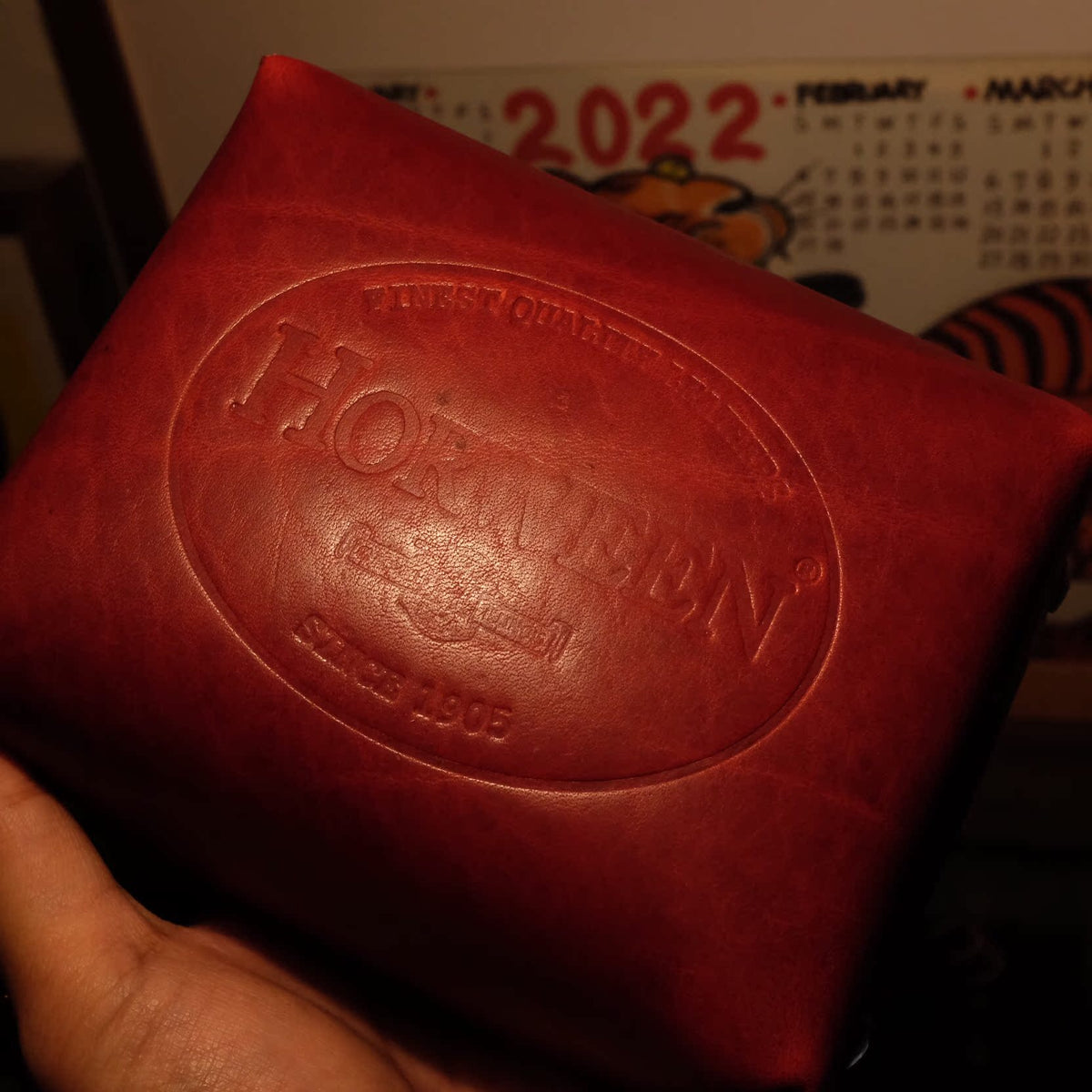 Horween Leather Tissue Box Cover