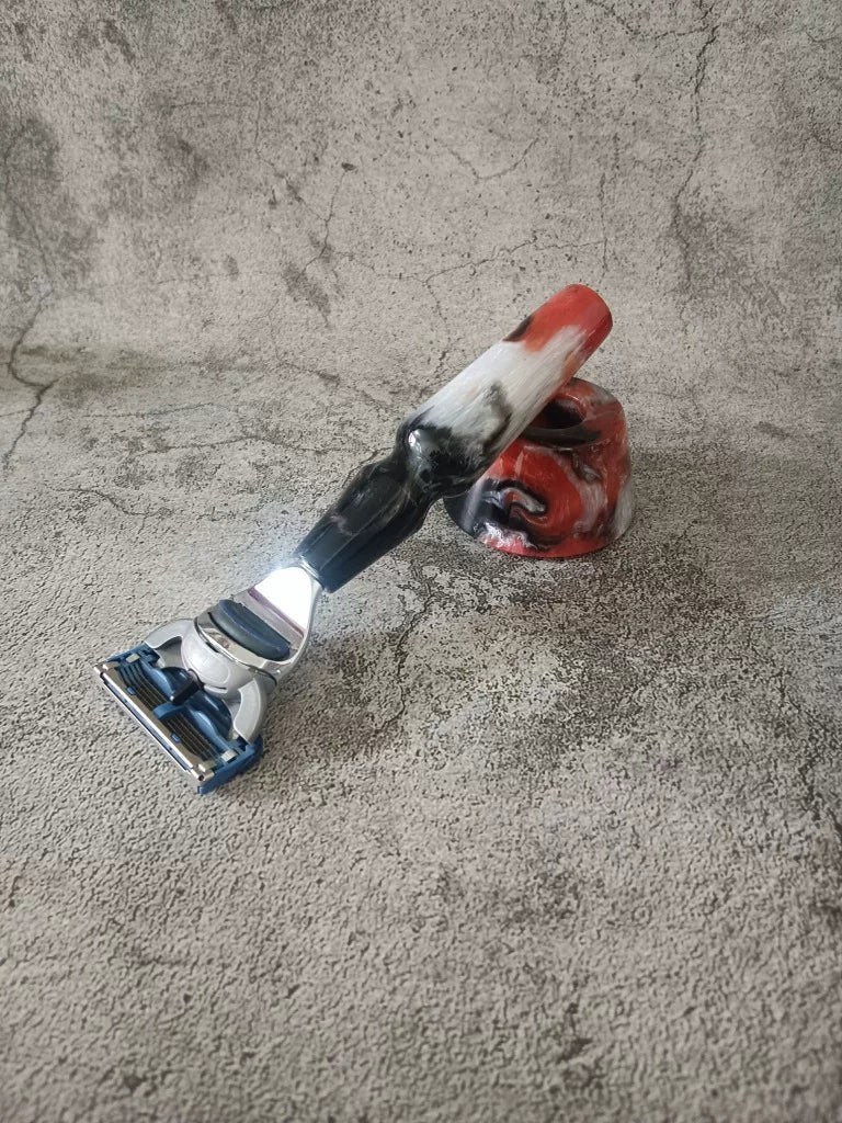 Handmade Safety Razor with Custom Turned Handle