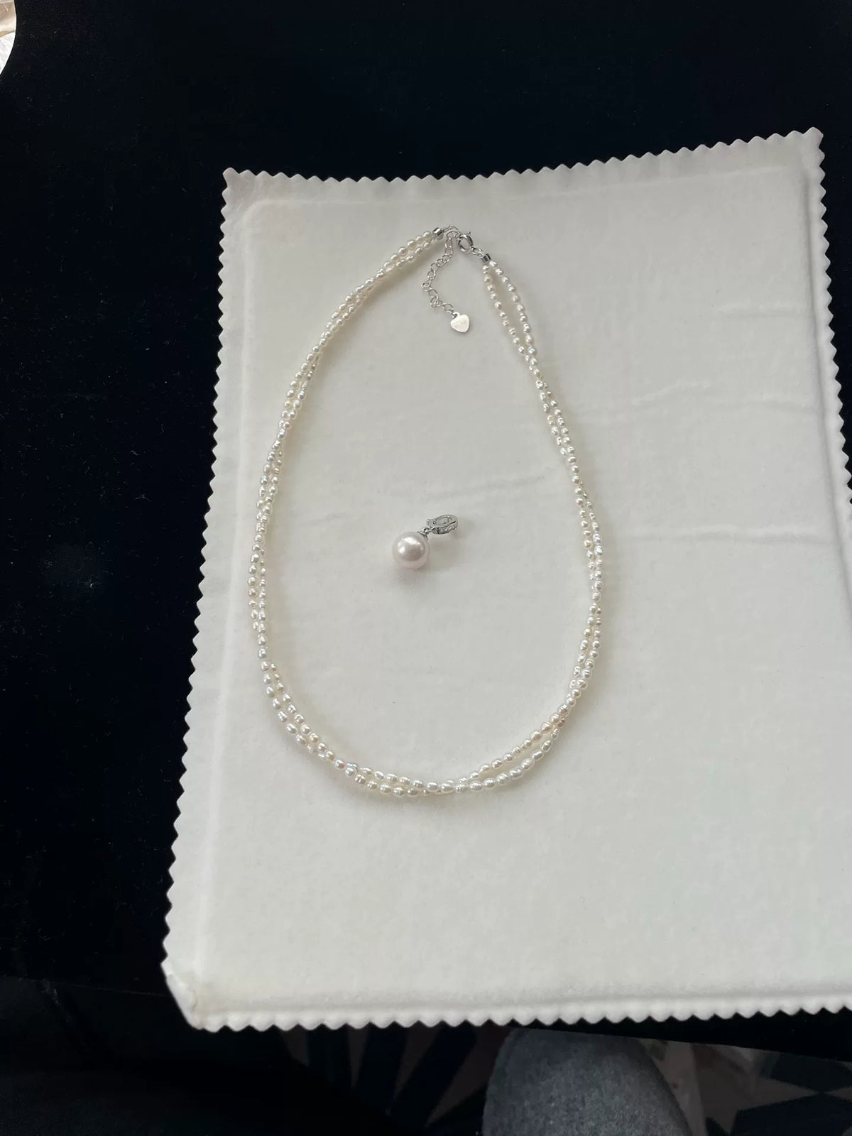 Natural Pearl Twist Necklace Keshi Pearl