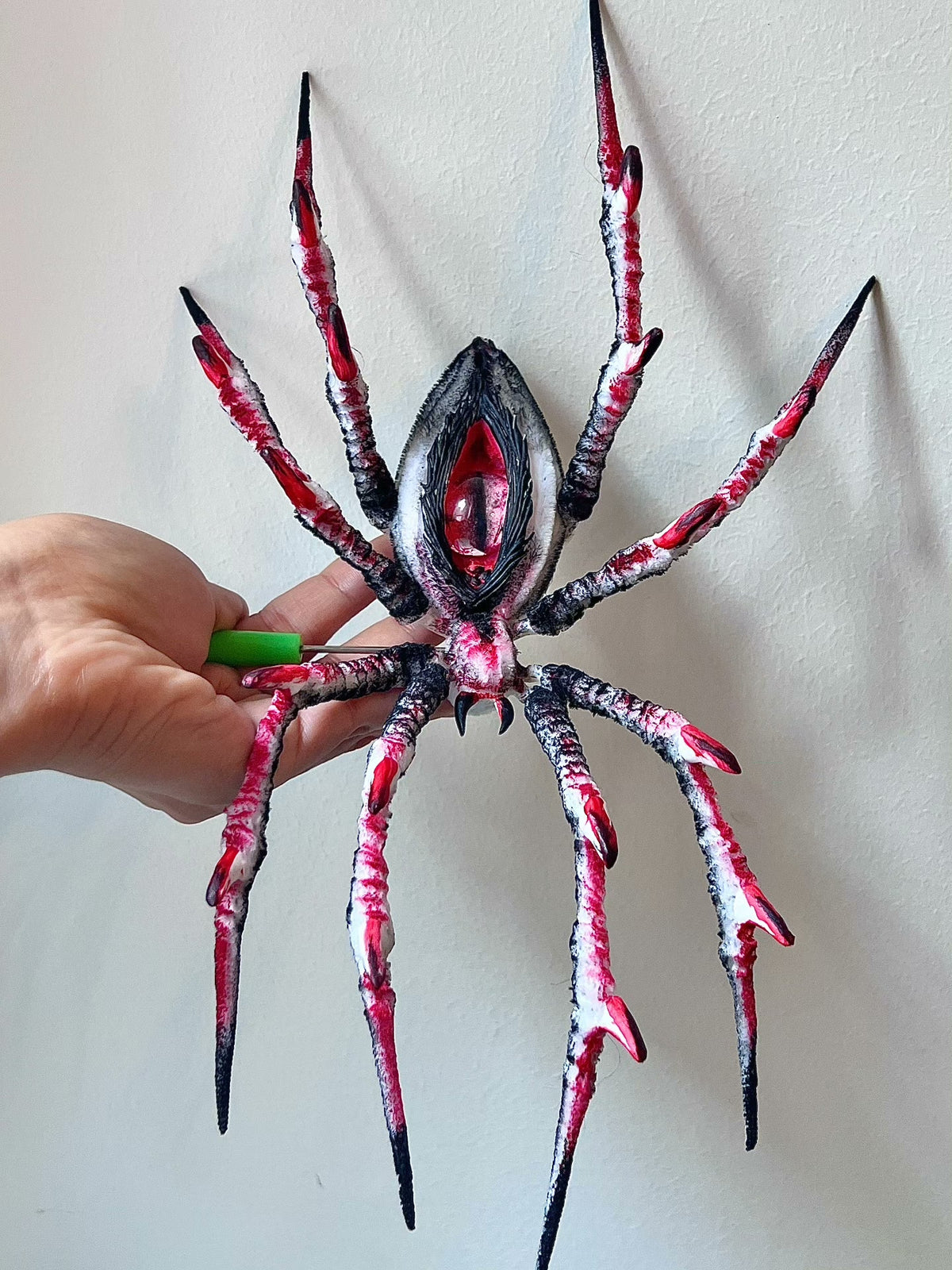 Poseable Chenille Spider Plush Doll