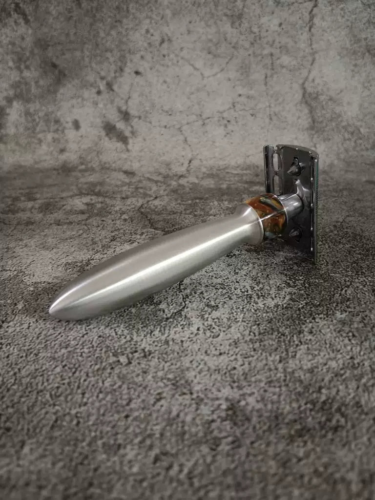 Handcrafted Aluminum Safety Razor Handle