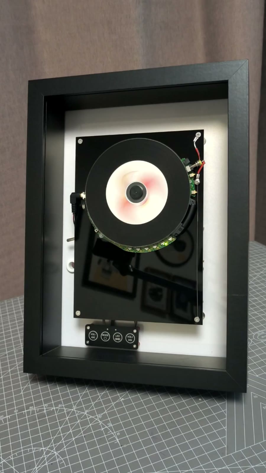 Wall Mounted CD Player Shadow Box Decor