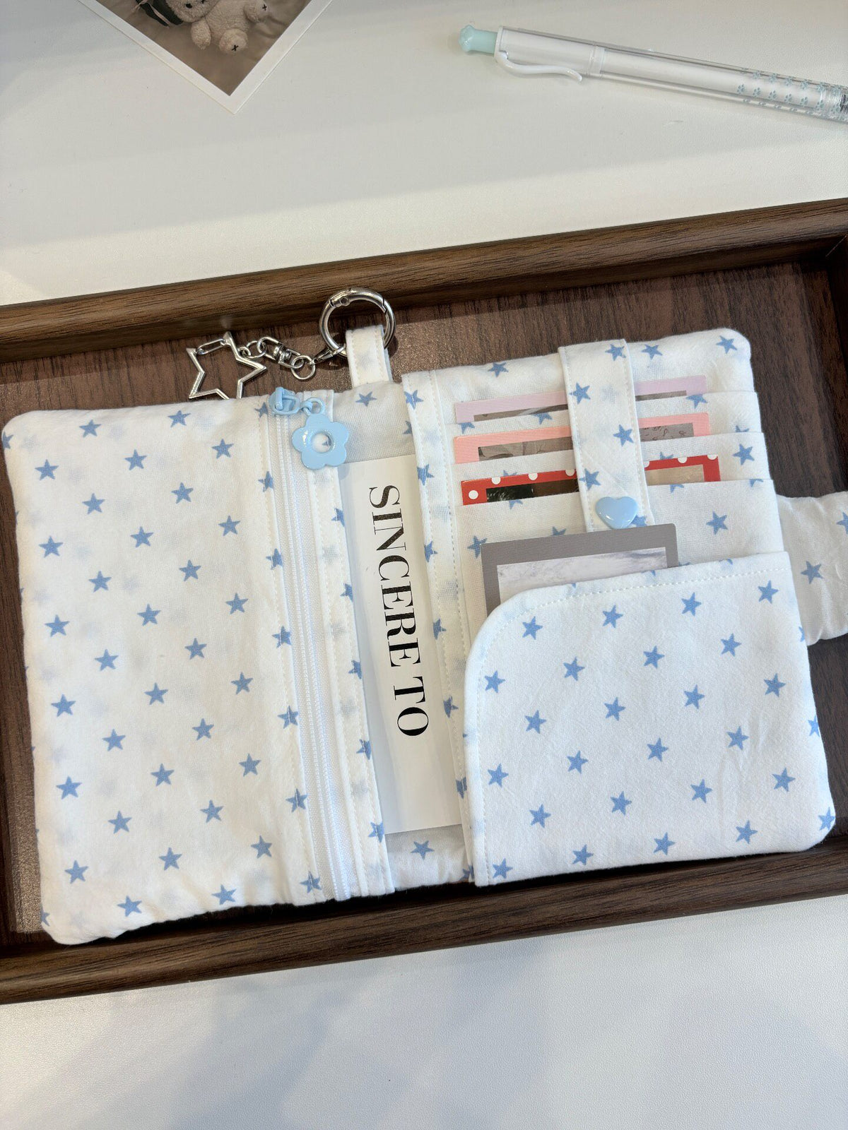 Handmade Quilted Teddy Bear Passport Holder