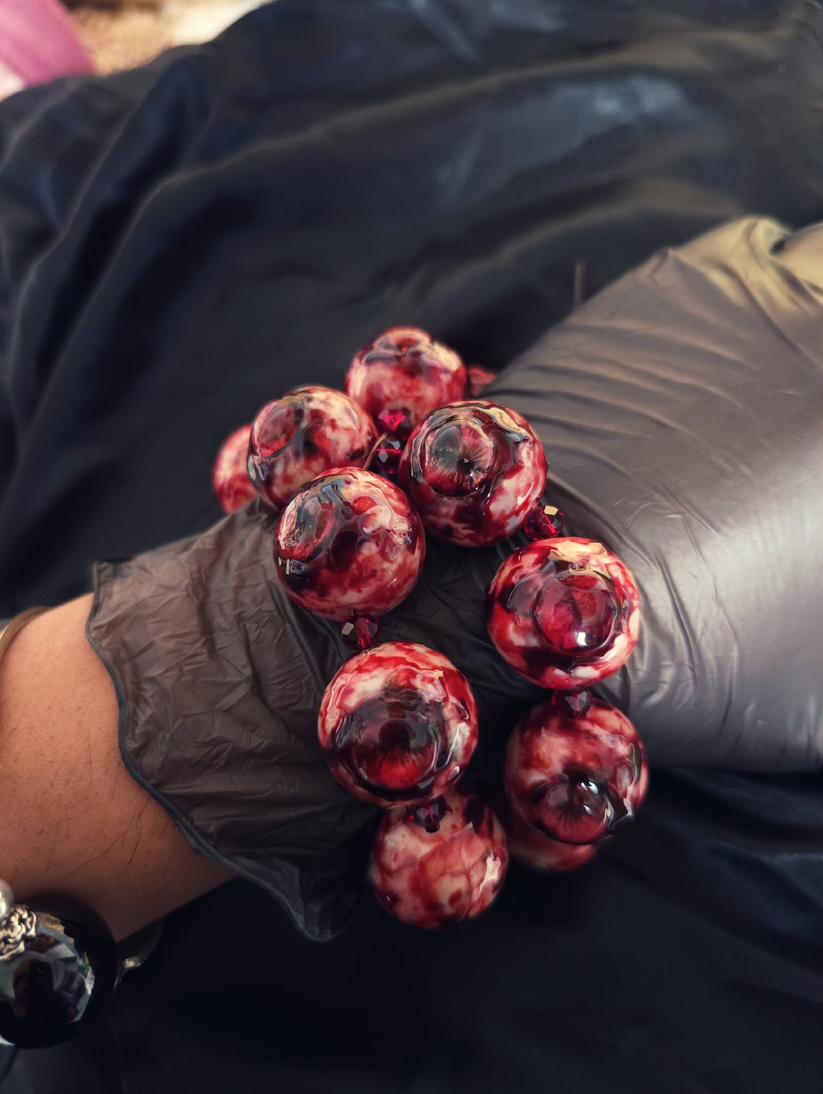 Cthulhu Eyeball Beaded Bracelet Eight Beads
