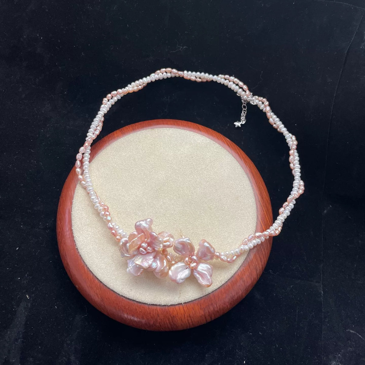 Pale Pink Baroque Pearl Choker