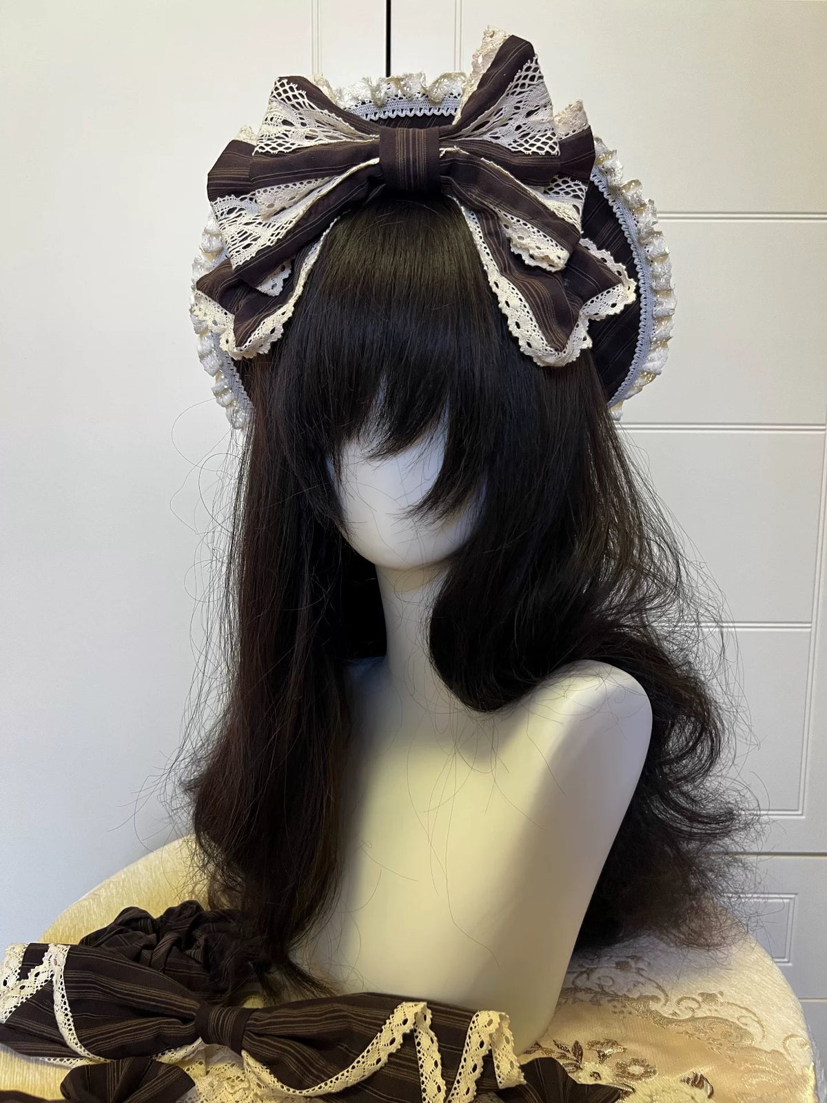 Lolita Style Amber Heart Flat Hat