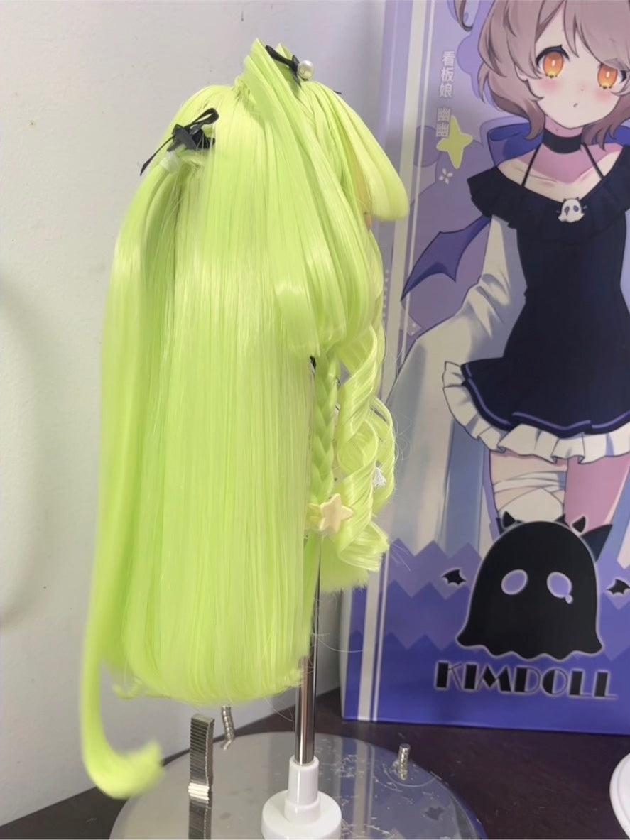 Neon Green Glossy Wig