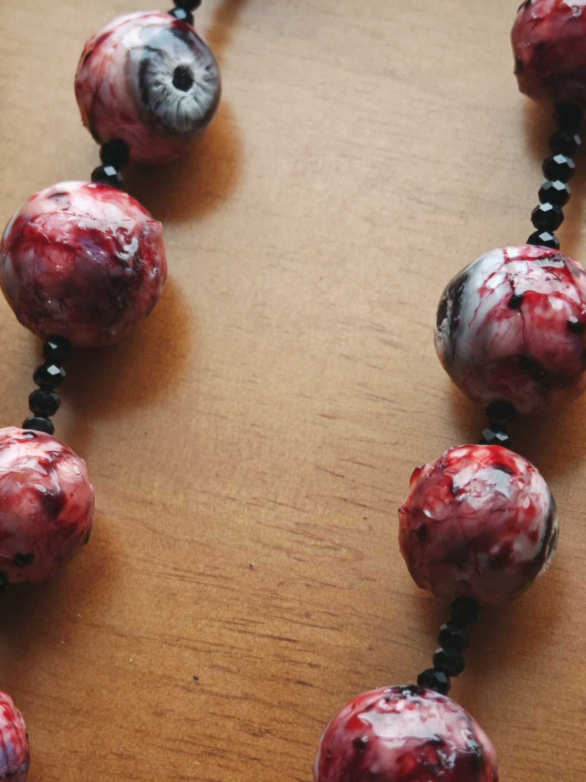 Cthulhu Eyeball Bead Bracelet Resin