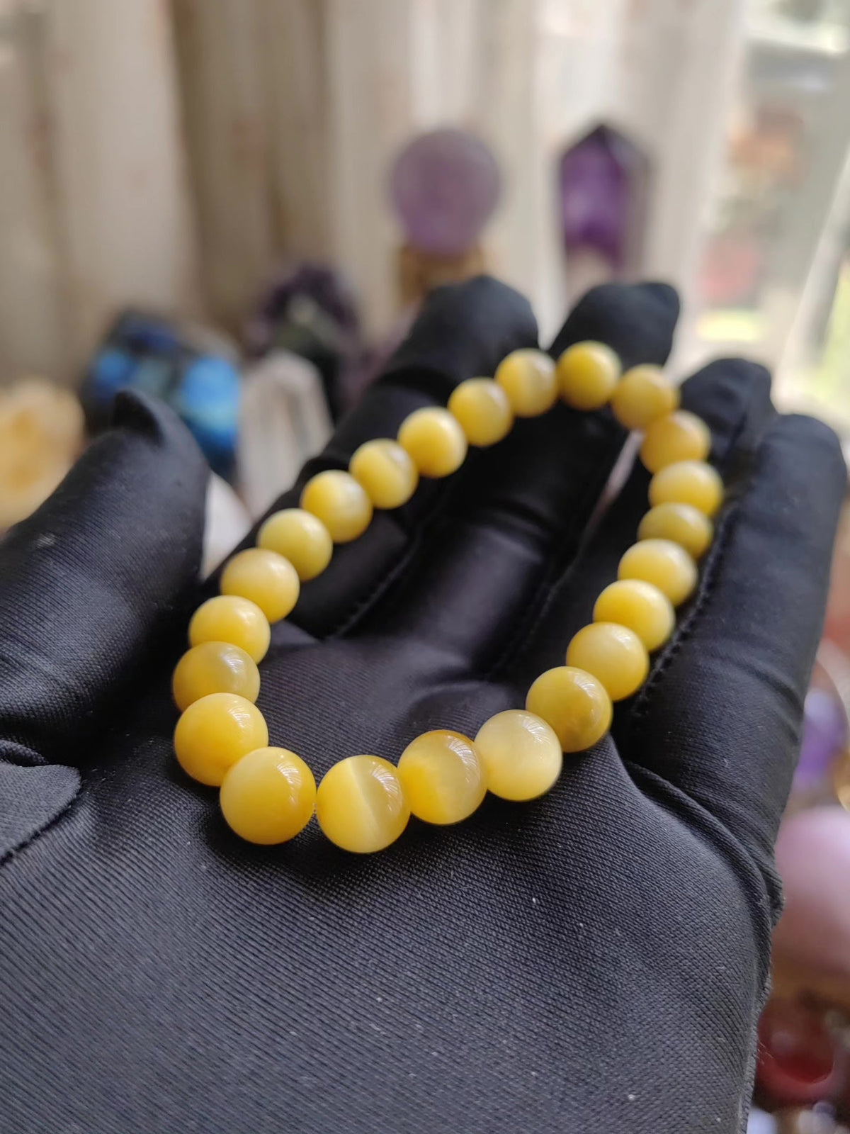 Golden Tiger's Eye Beaded Bracelet Set