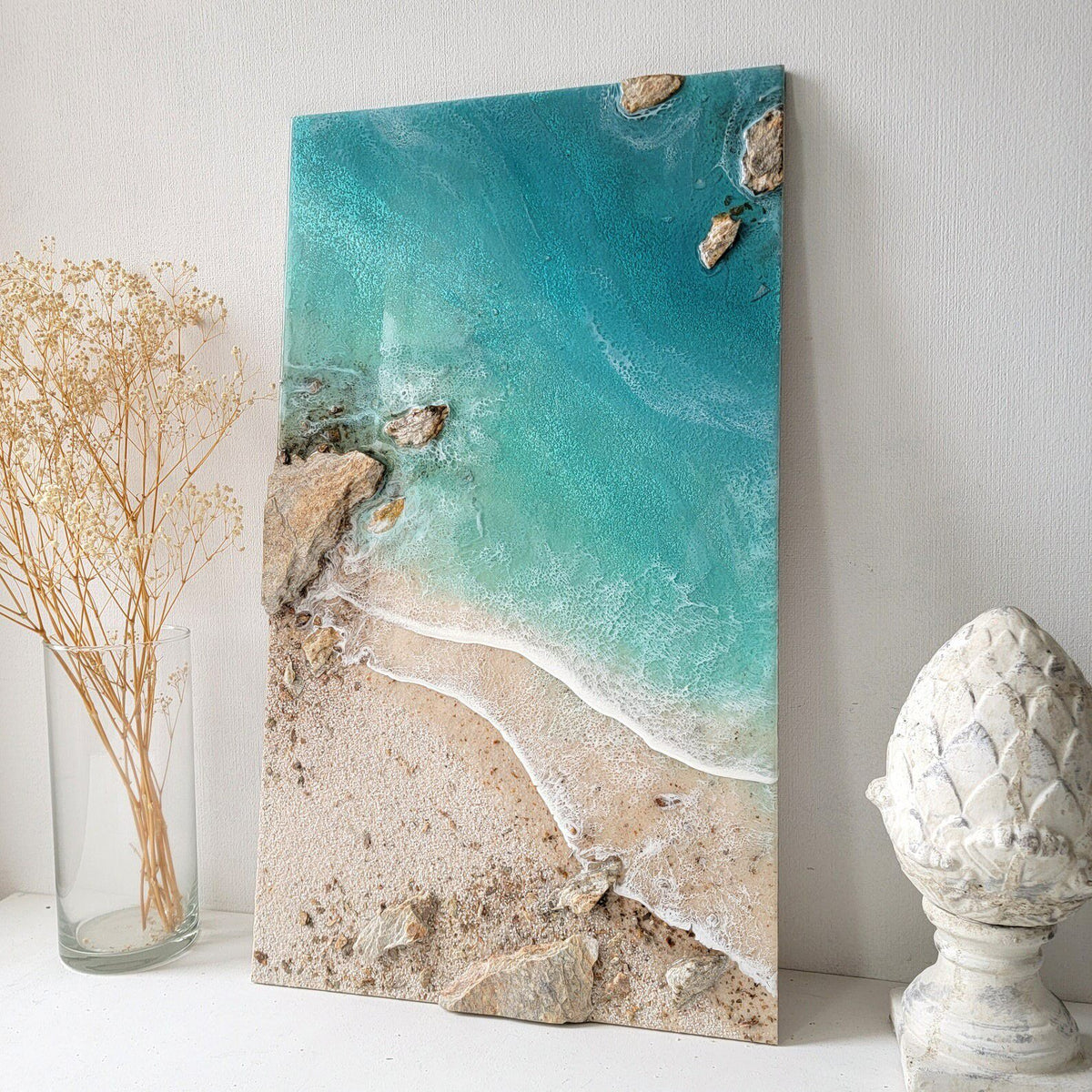 Handmade Resin Ocean Wave Wall Art