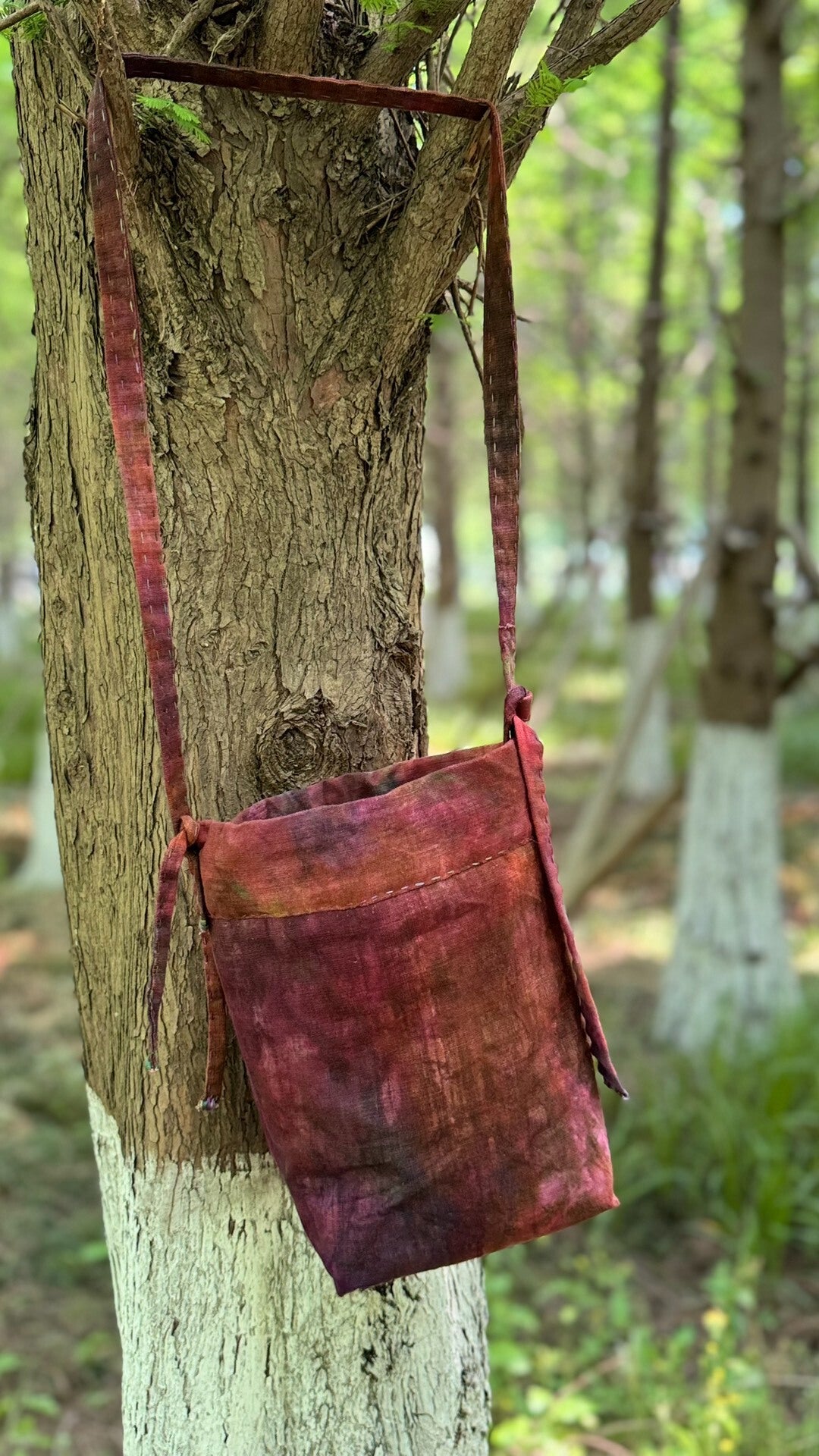 Handwoven Plant Dyed Crossbody Bag