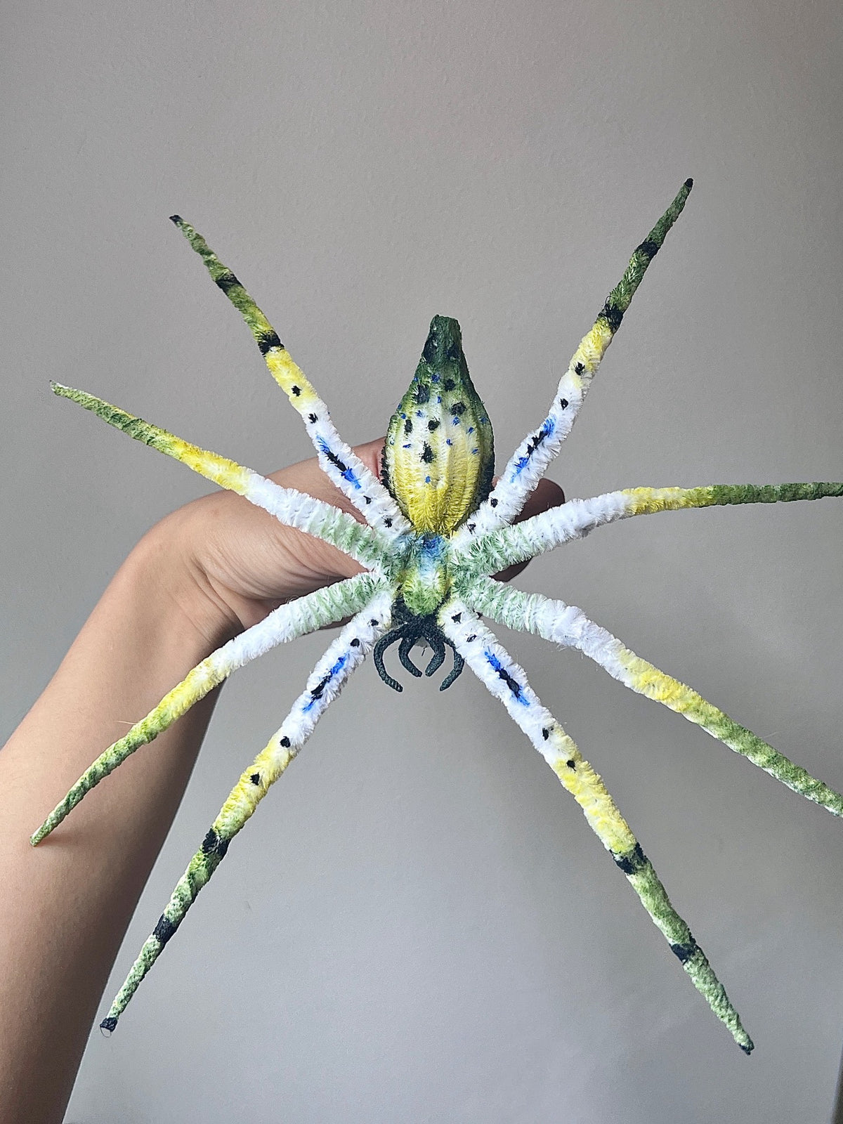 Chenille Stem Spider Plush Poseable