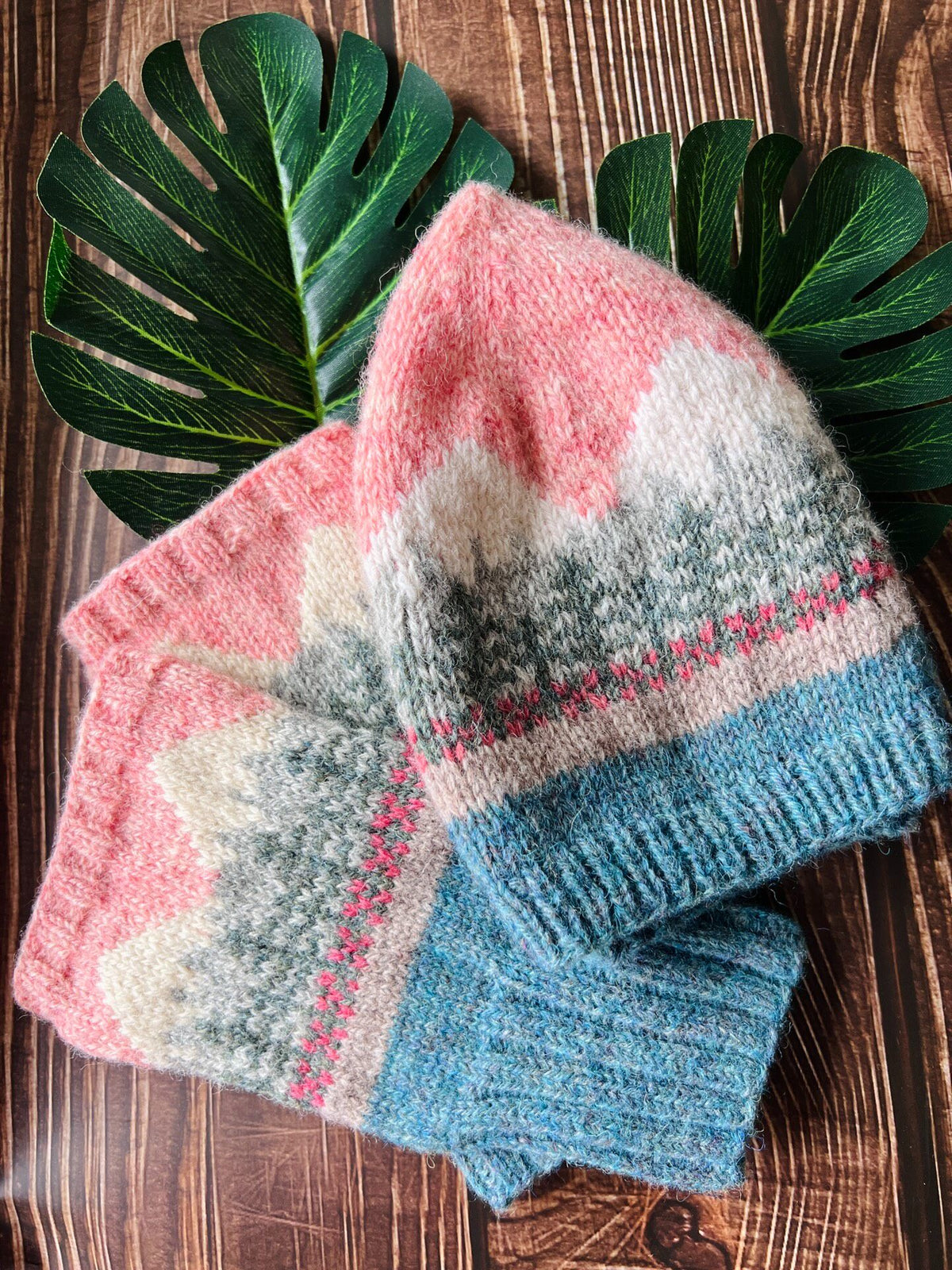 Shetland Wool Patterned Hat