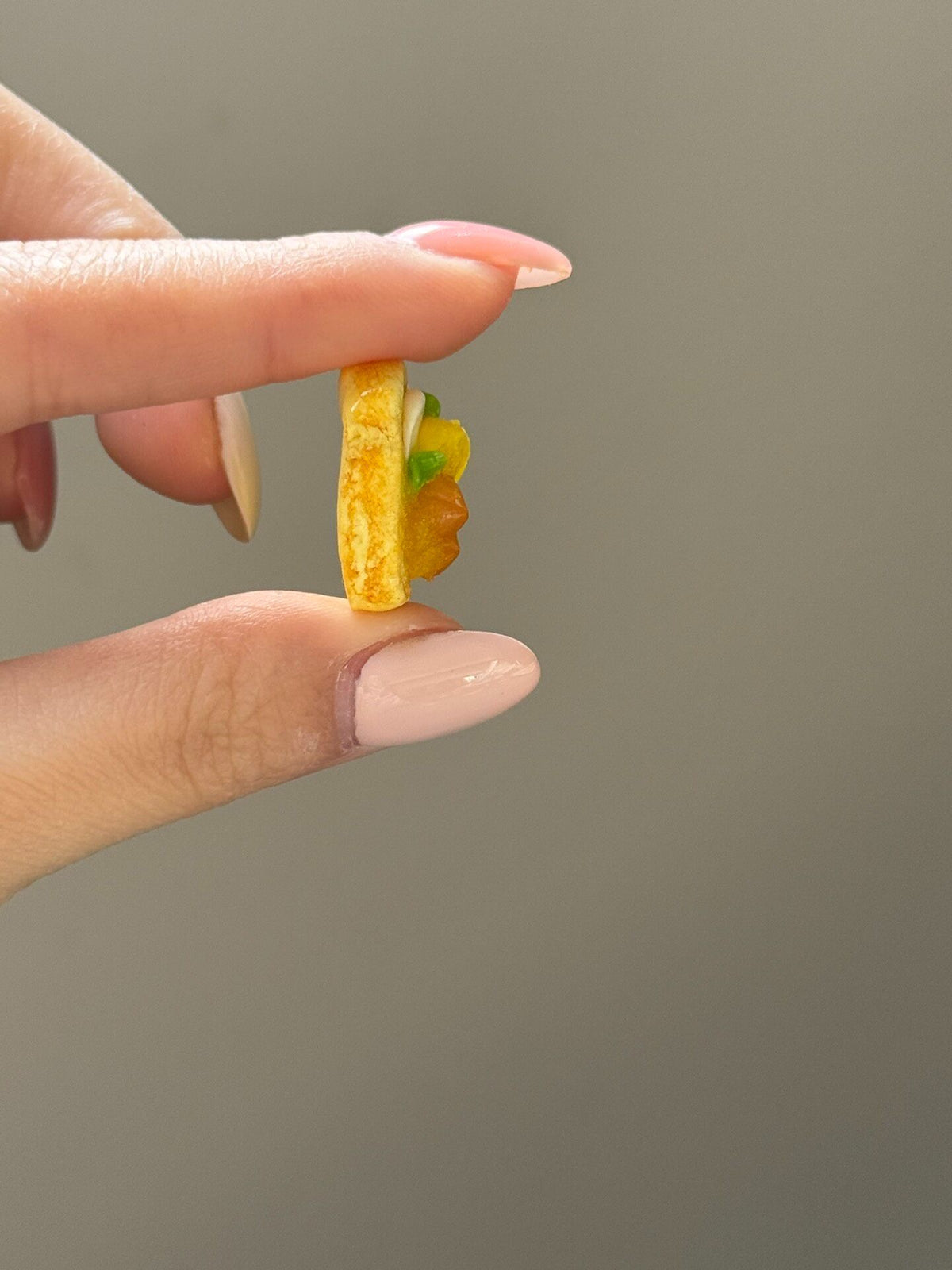Clay Toast Charm Miniature Sculpture