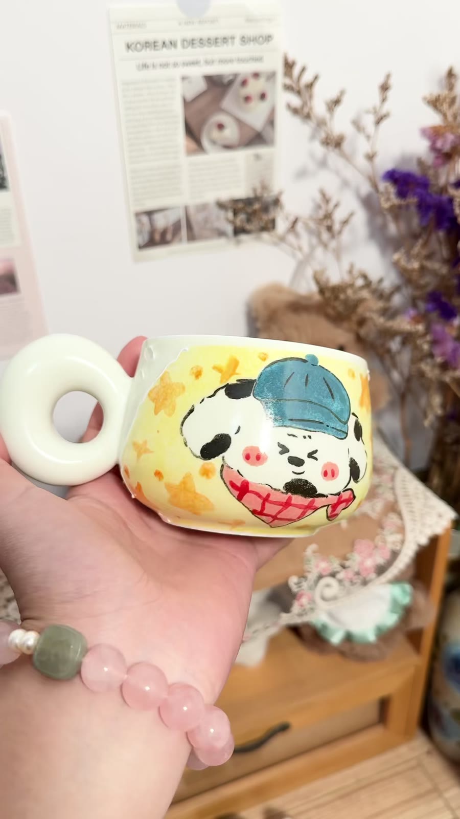 Handpainted Ceramic Coffee Mug 270cc