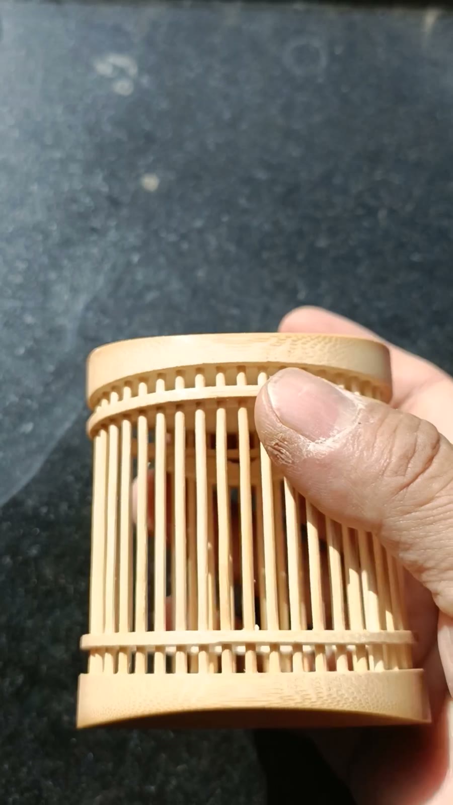 Large Oval Bamboo Katydid Cage