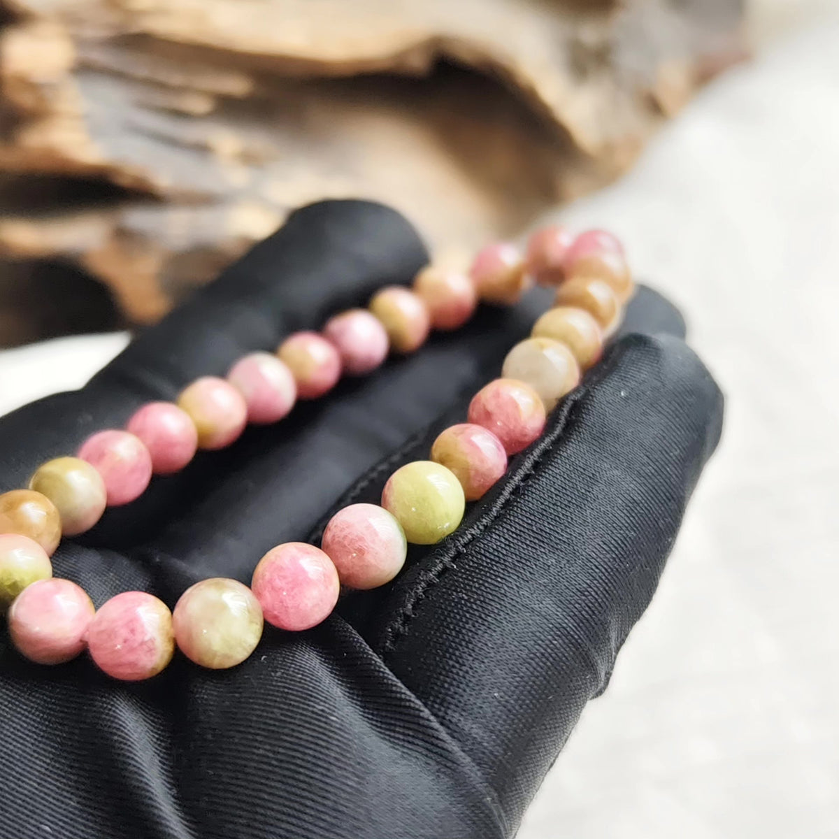 Bracciale in Tourmalina Anguria 7.2mm Cat Eye