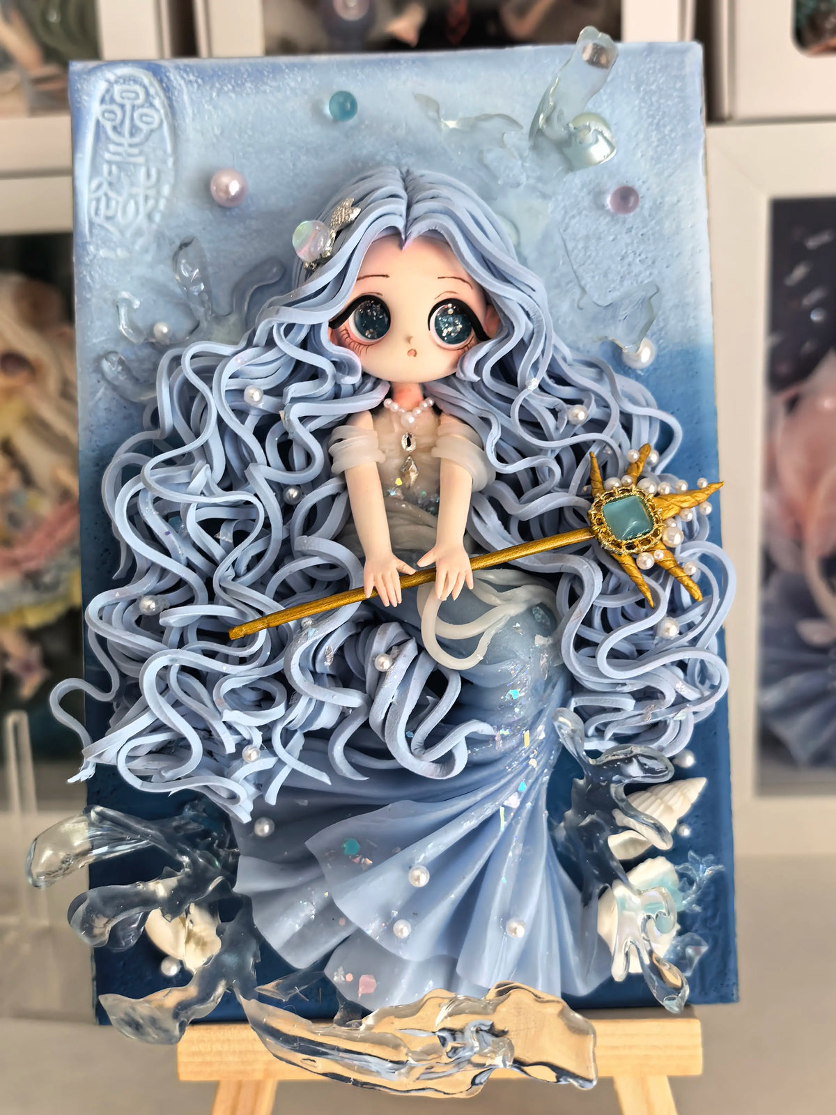 Deep Sea Star Crown Envoy Clay Frame Ornament