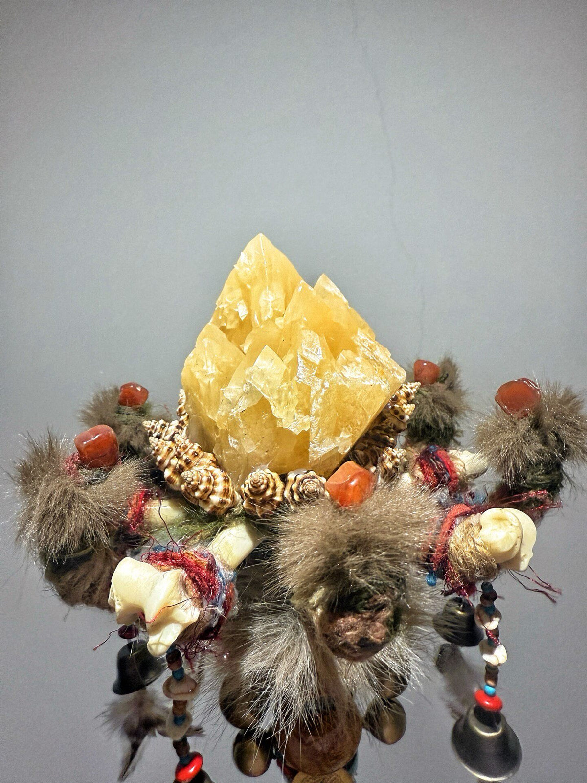 Shamanic Staff Lotus Zen Bone Wand