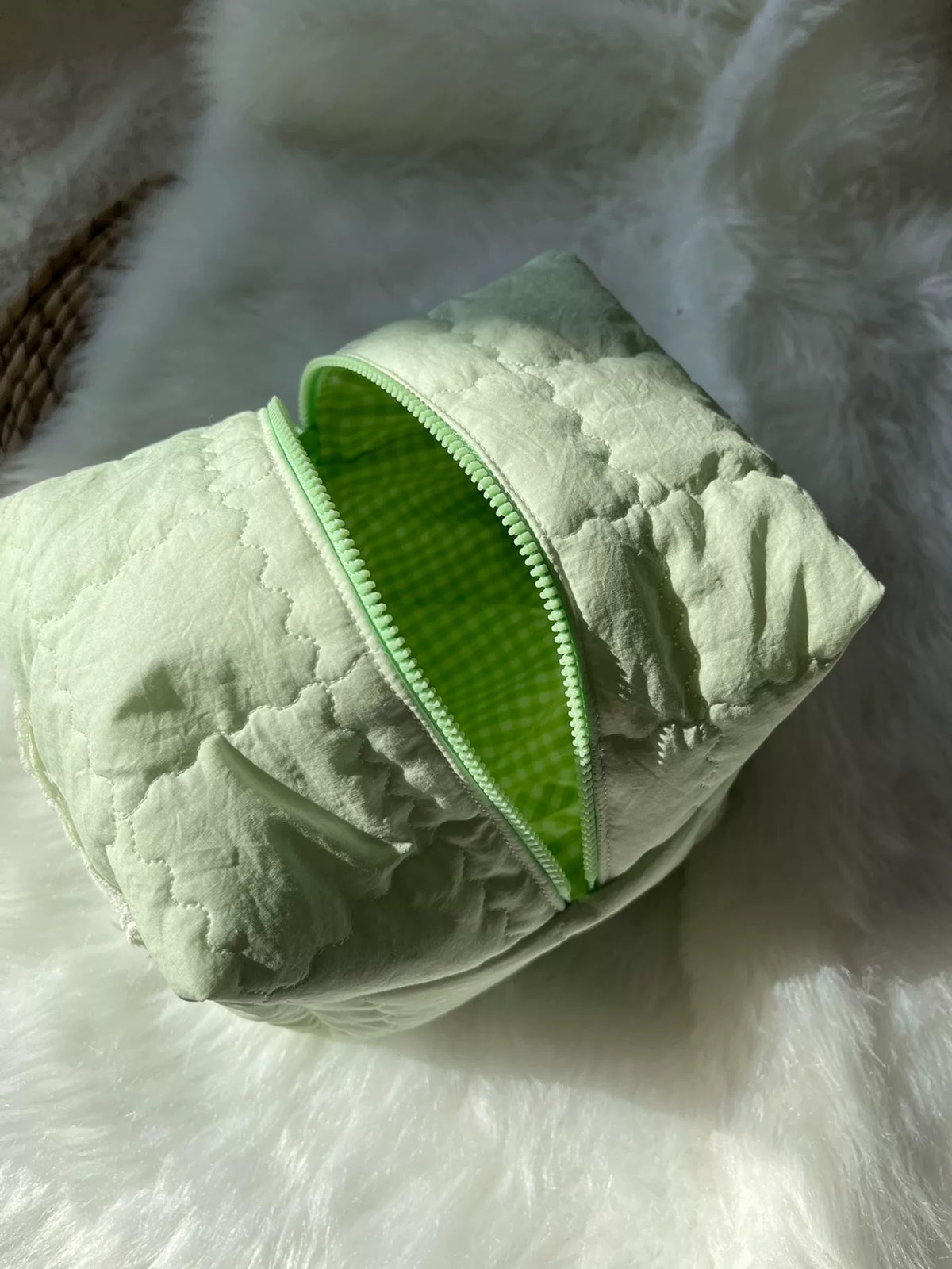Soft Quilted Camera Pouch For Instant Camera