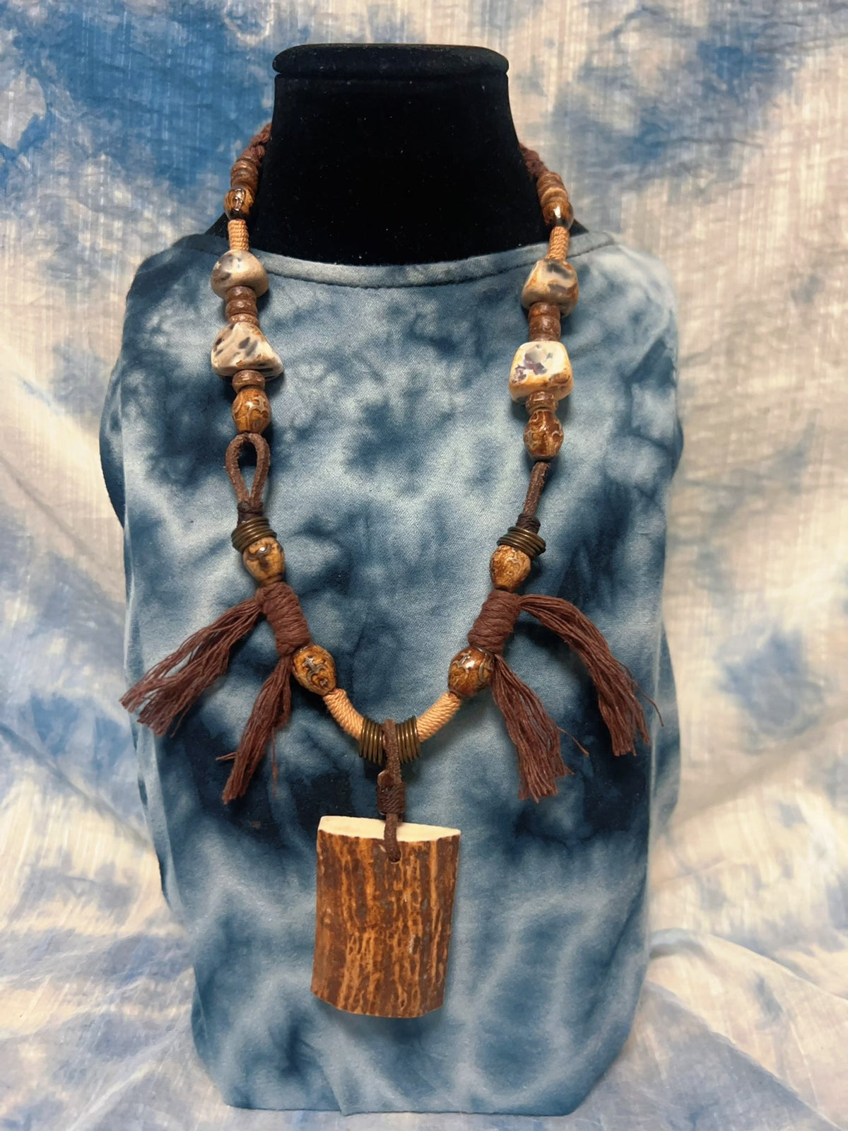 Handcrafted Deer Antler Pendant Necklace