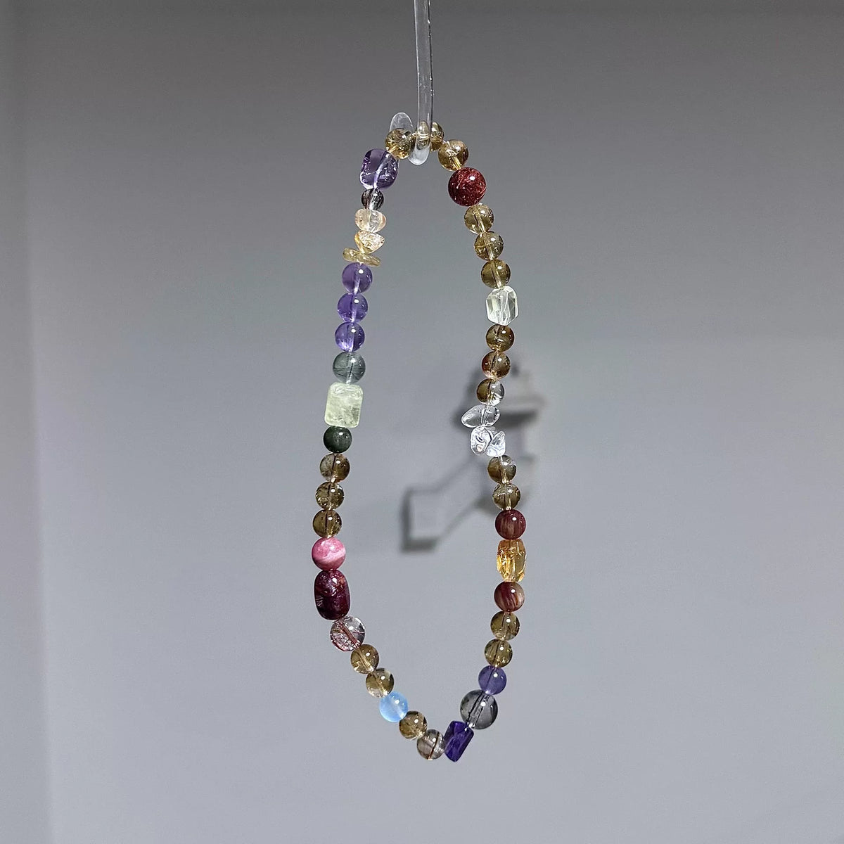 Geel Tower Kristal Sandelhout Wrap Armband