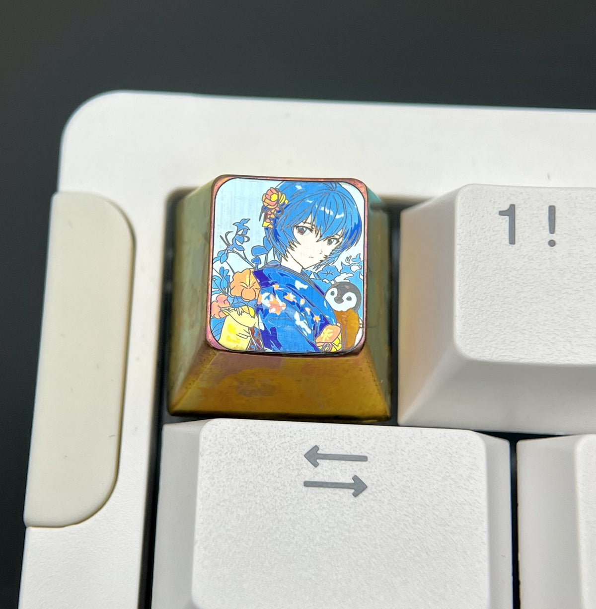 Evangelion Color Titanium Alloy 1u Artisan Keycap