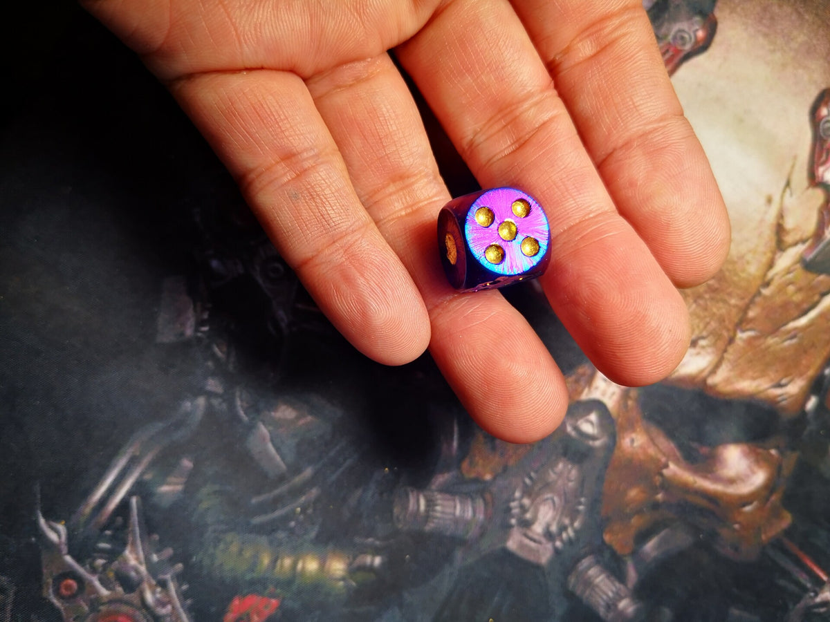 Titanium Alloy TC4 Solid Dice EDC