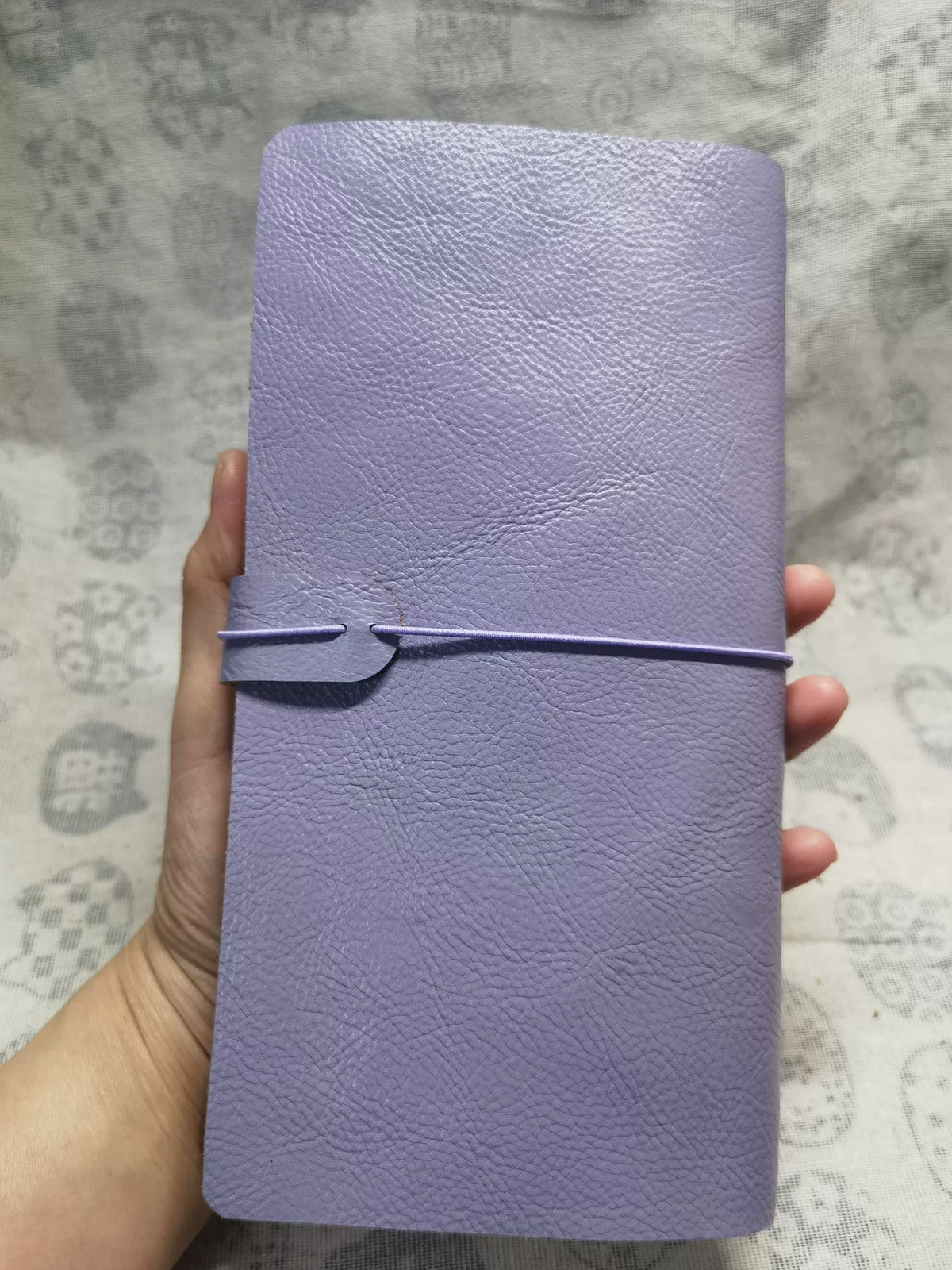 Lavender Purple Cowhide Leather Traveler's Notebook Cover