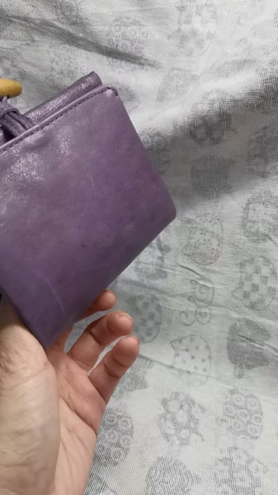 Purple Waxed Leather M5 Six Ring Binder Cover