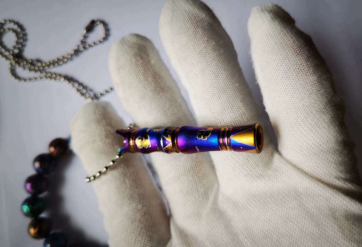 Titanium Alloy Mini Whistle Pendant