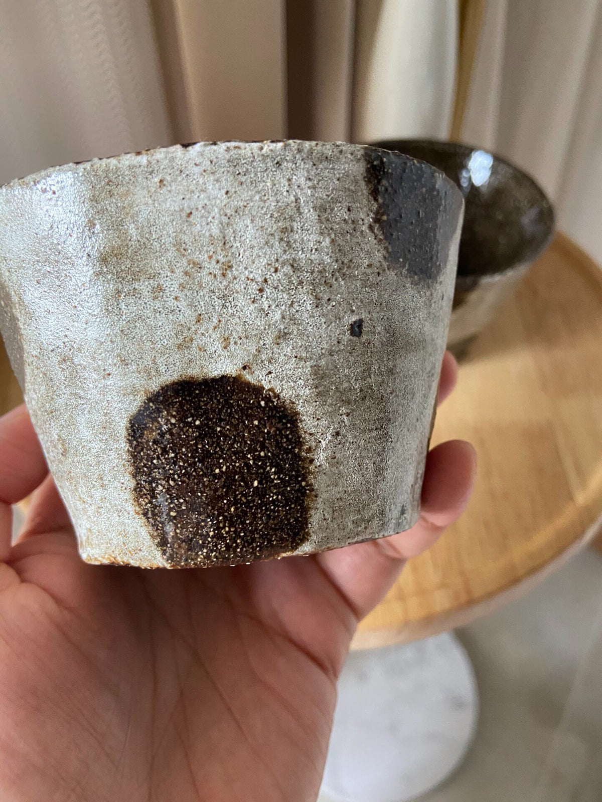 Handmade Black Clay Coffee Cup 200ml