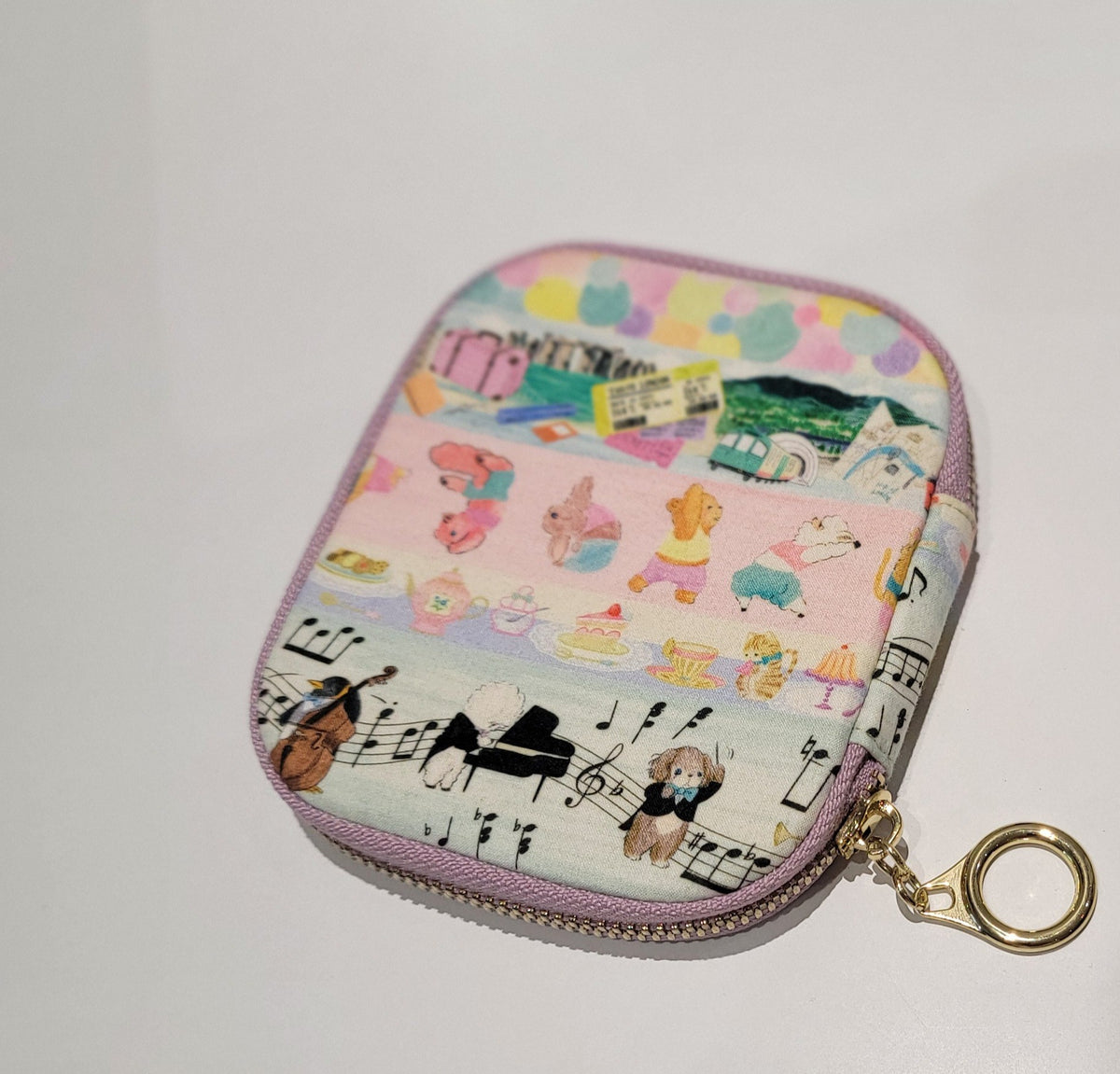 Matsuura Small Clam Pouch Multicolor Print