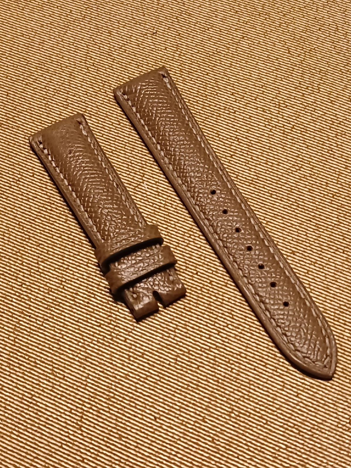 18mm Elephant Grey Epsom Watch Strap