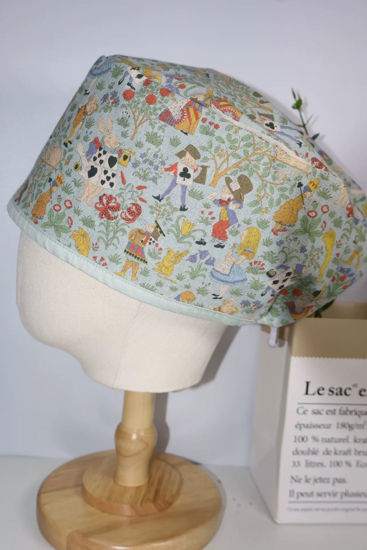 Cuffia Chirurgica in Cotone e Lino Morris Light Green
