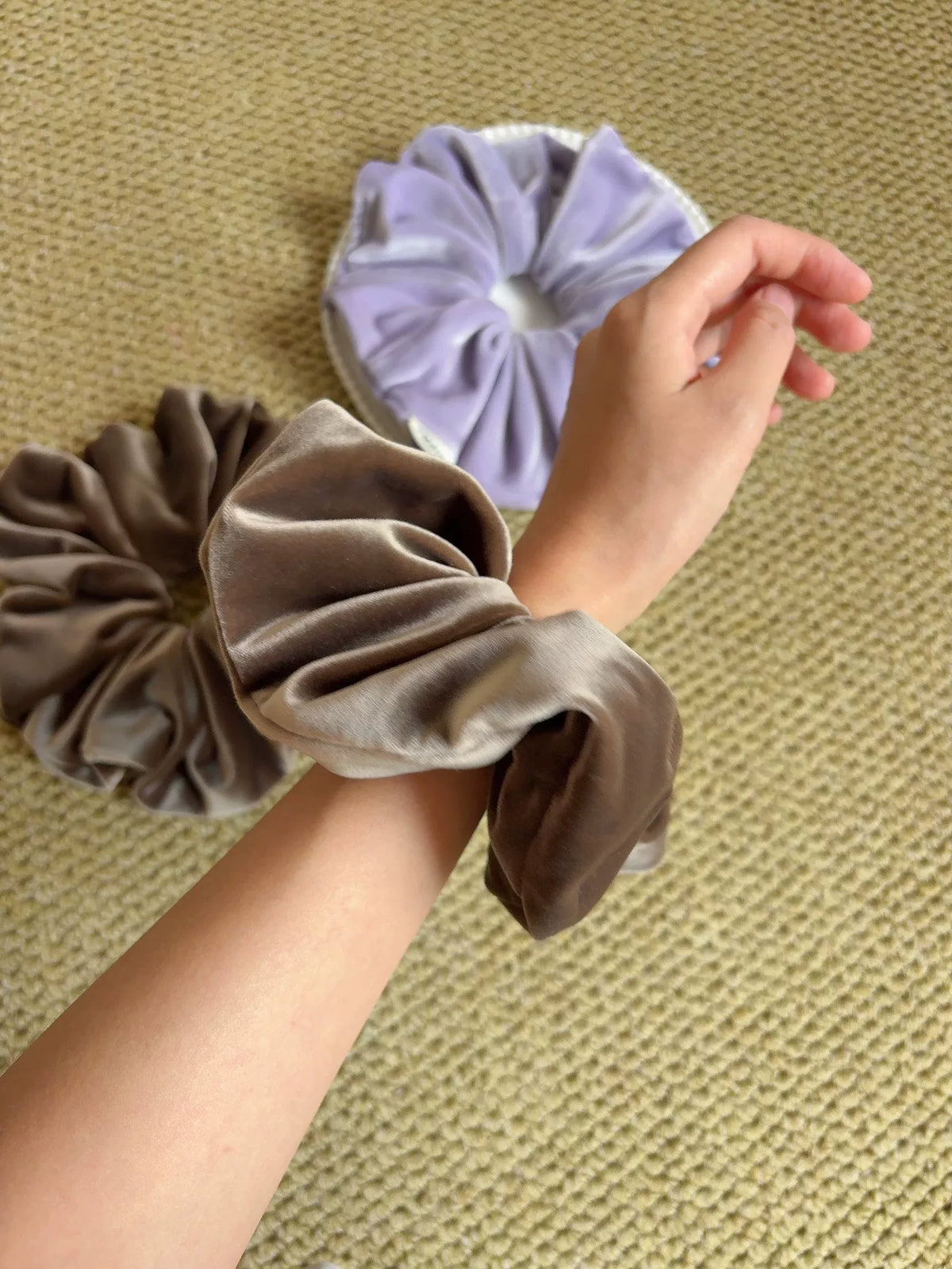 Oversized Baby Velvet Hair Scrunchie