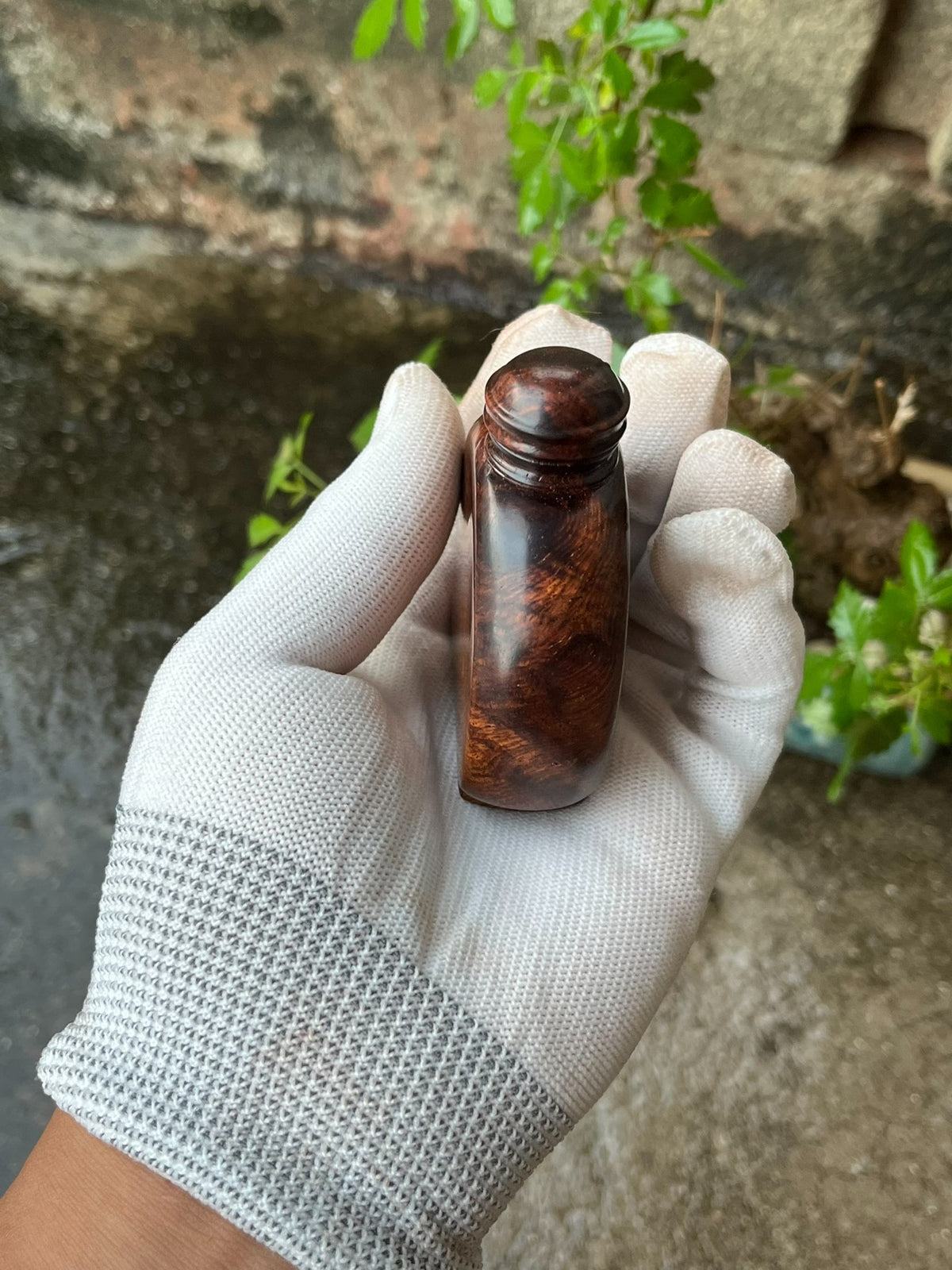 Hainan Huanghuali Incense Jar Old Wood
