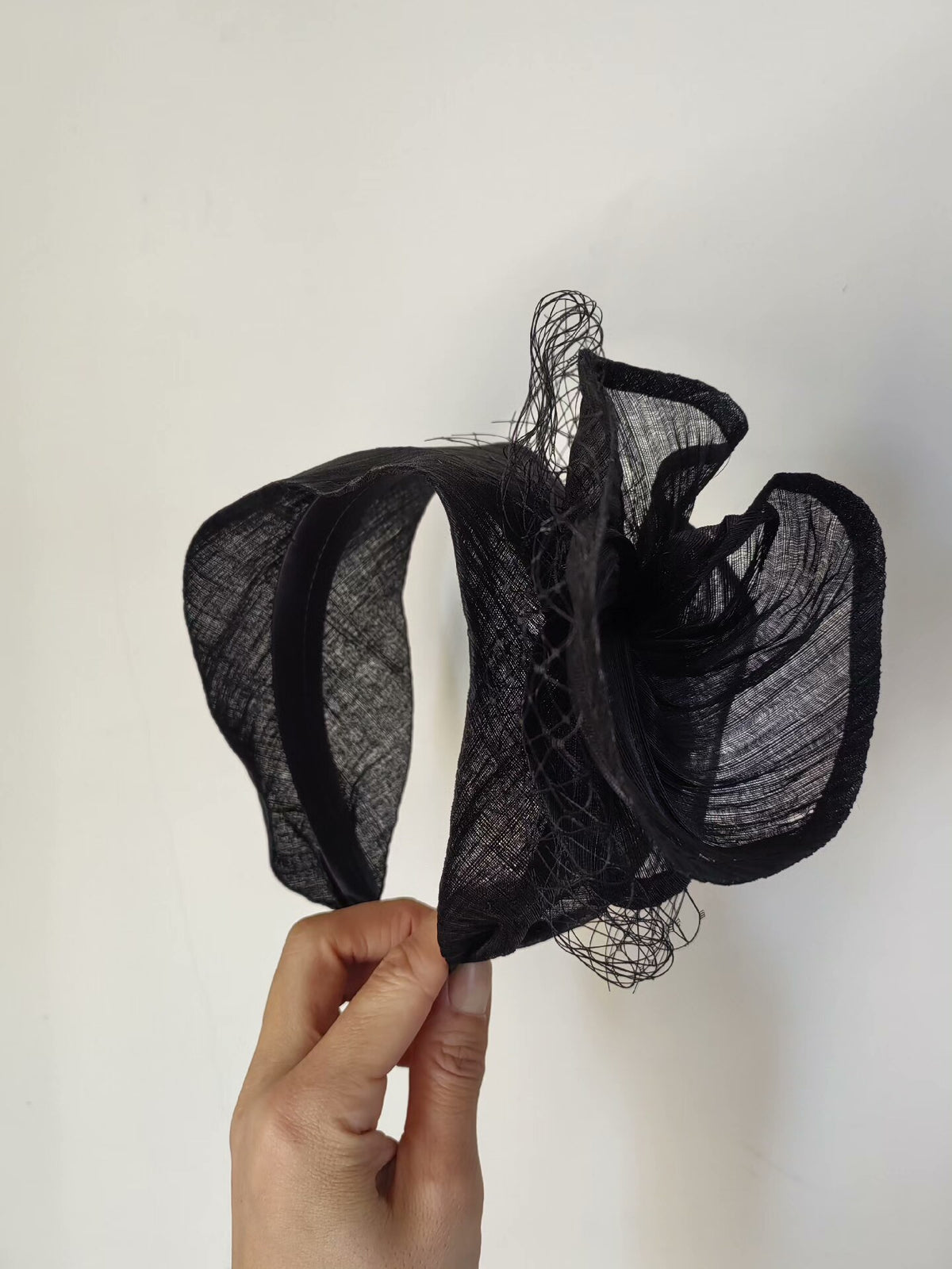 Silk Linen Floral Wide Headband