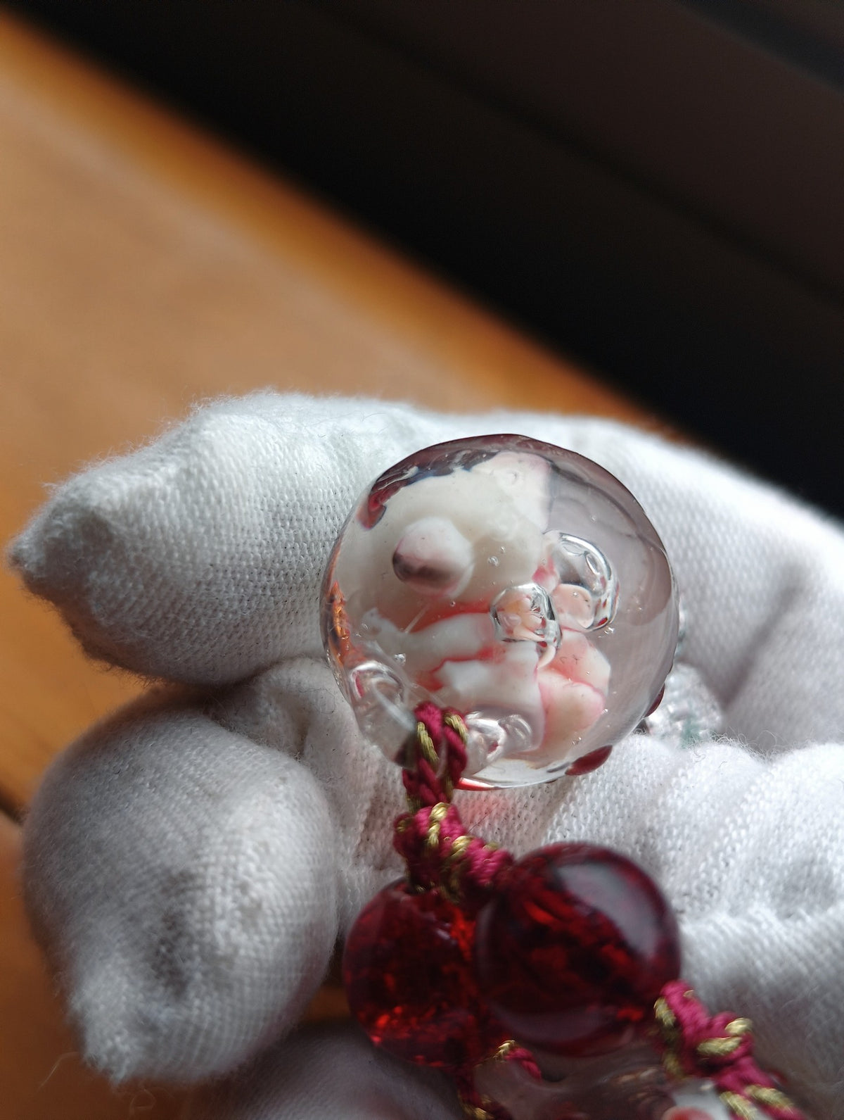 Cthulhu Embryo Beaded Pendant Charm