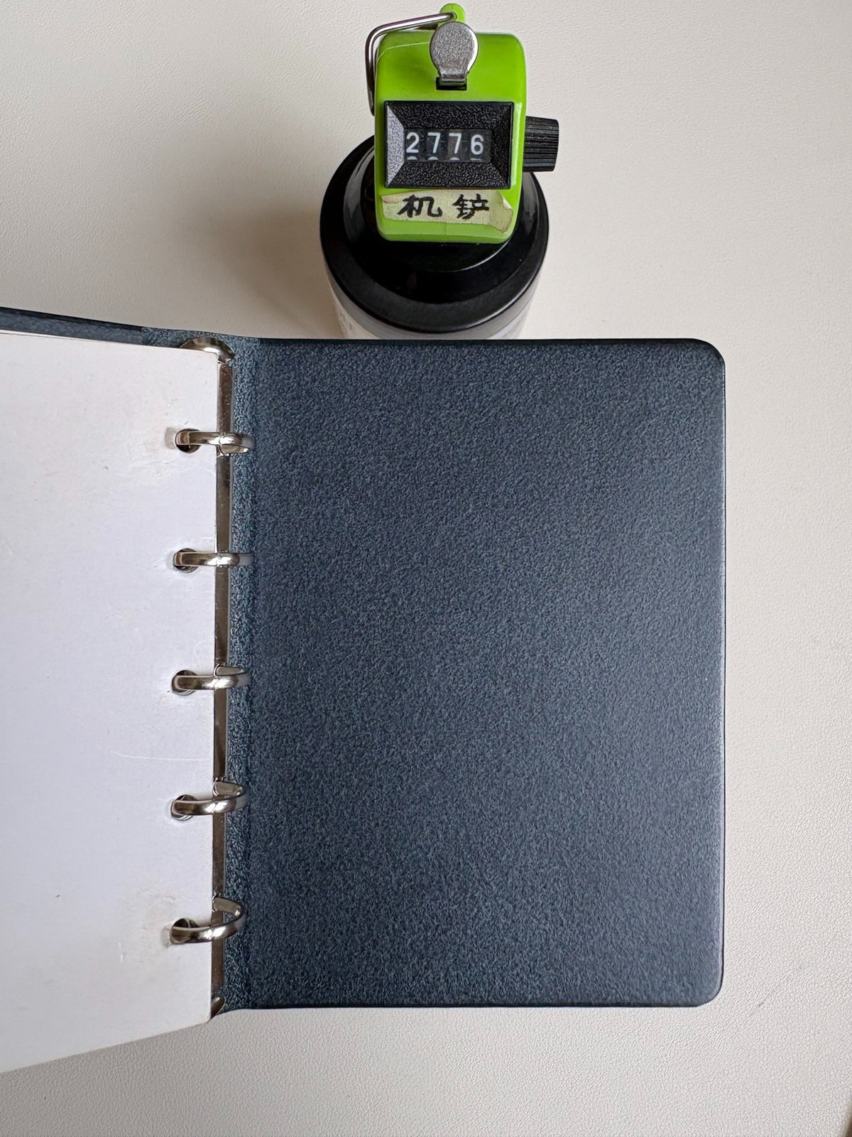 Pueblo Leather Five Ring Binder Deep Blue