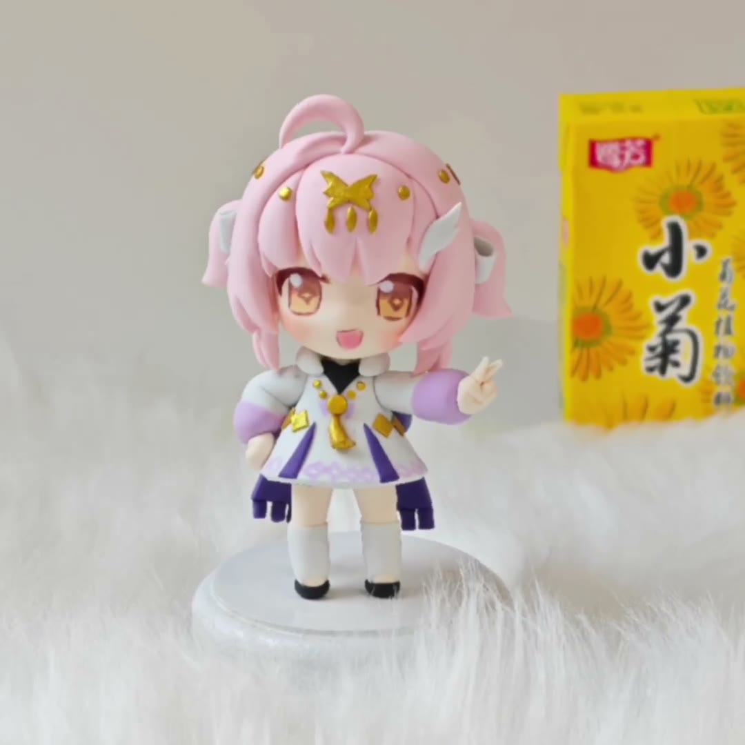 Q-version Aimi Handcrafted Clay Figurine 11cm