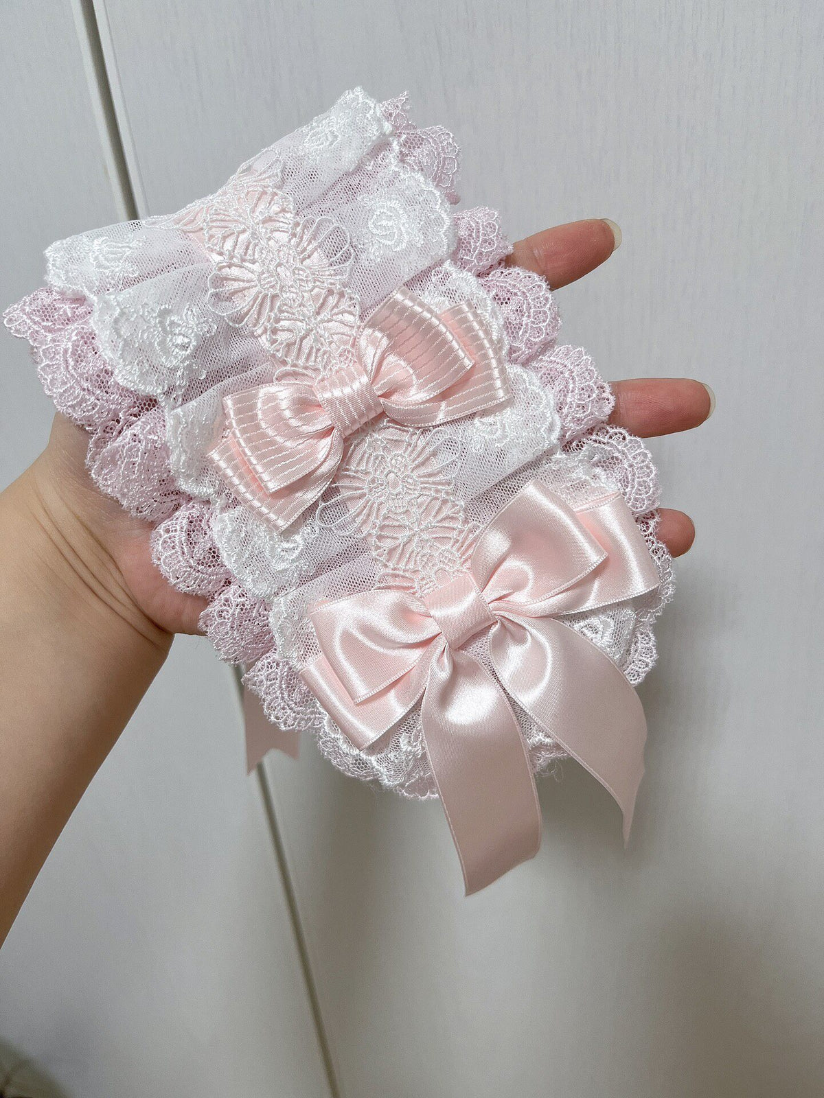 Lace Satin Bow Headband