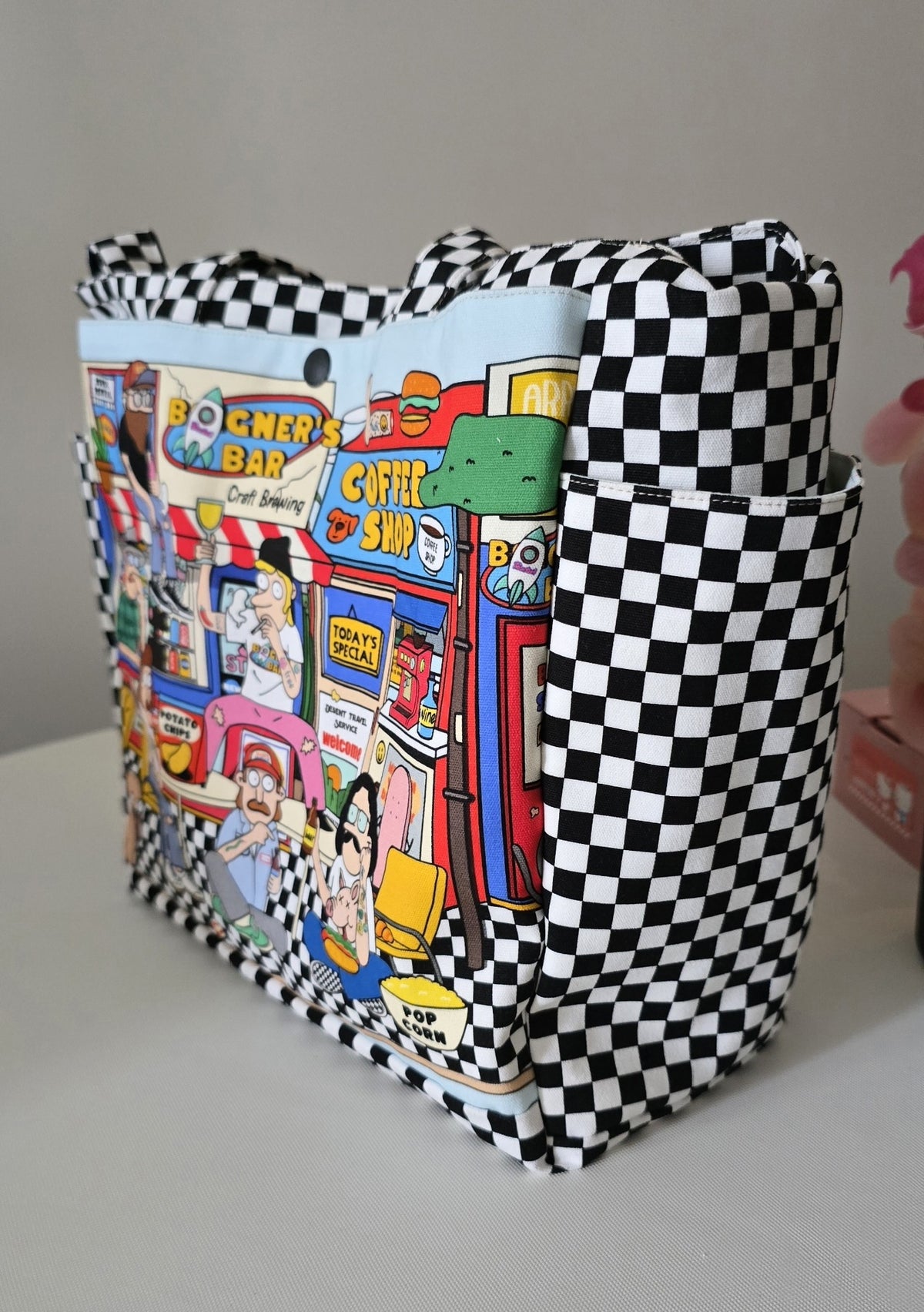 Cartoon Print Tote Bag Shoulder Bag