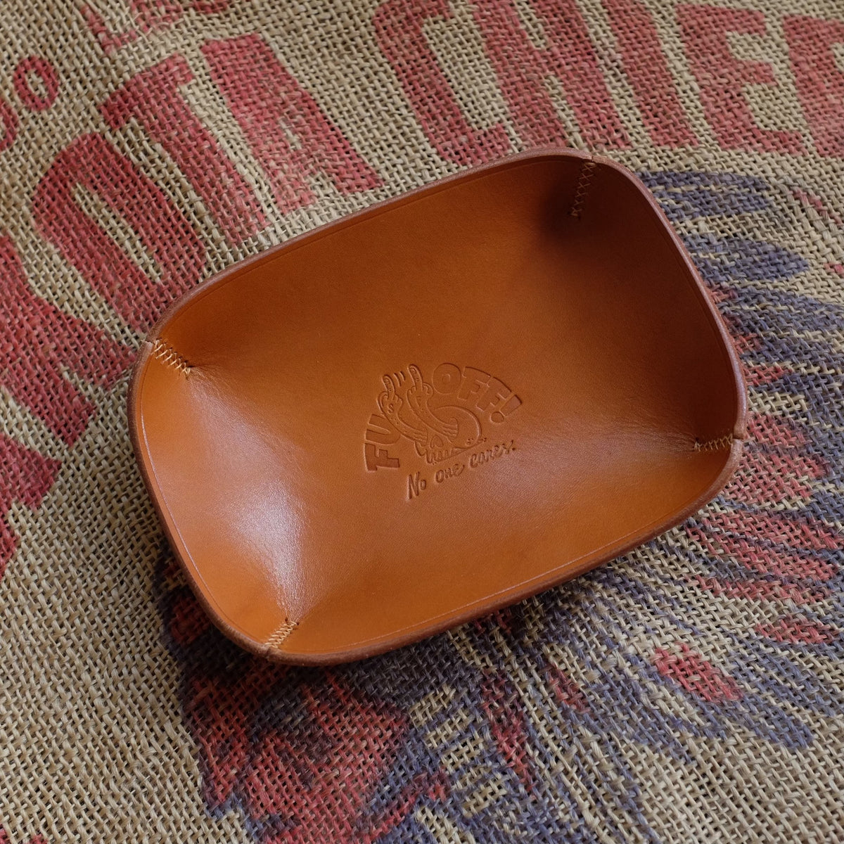 Honey Tochigi Leather Valet Tray