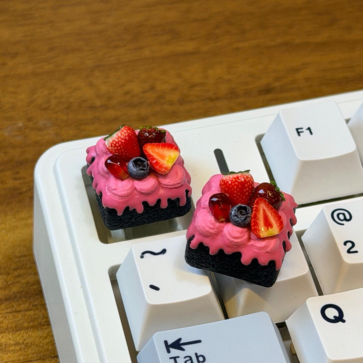 Resin Fruit Cake Keycap for Mechanical Keyboard