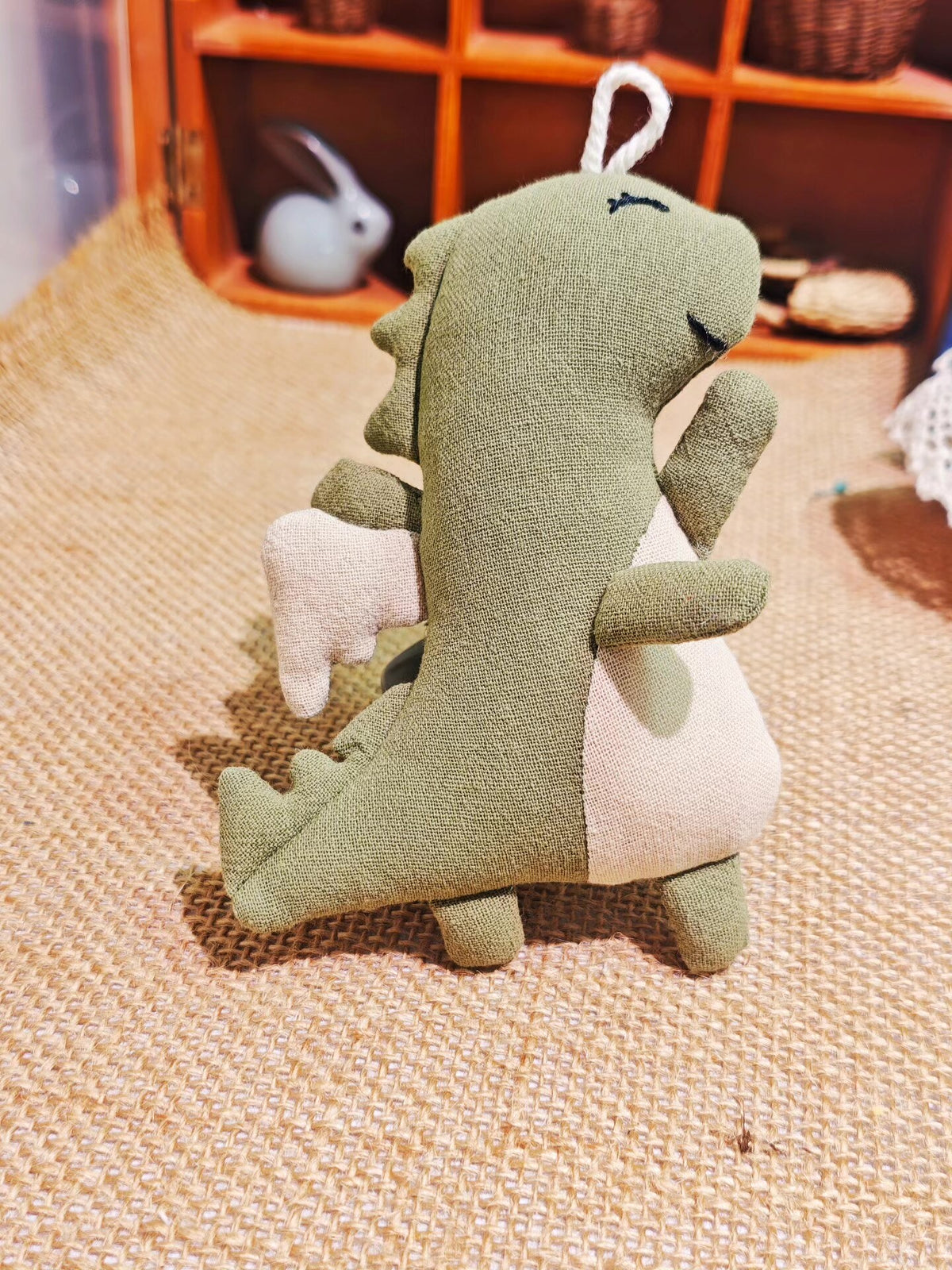 Handmade Linen Dinosaur Plush Pendant
